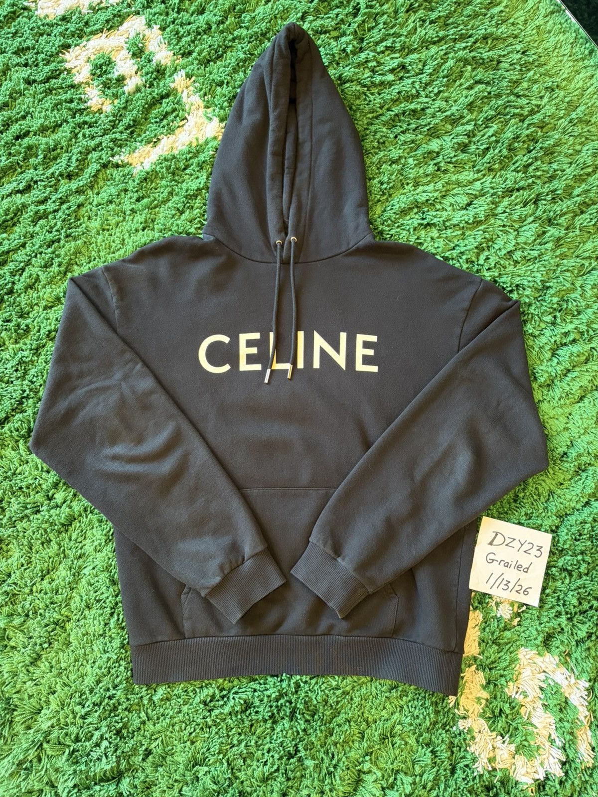 Celine Celine Loose Hoodie in Cotton Fleece Sz M | Grailed