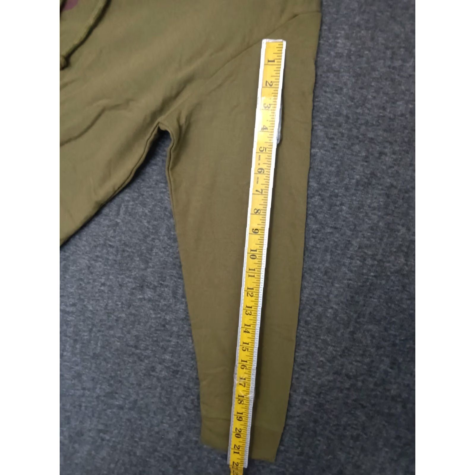 Olive Pride Adult Hoodie Cropped Long Sleeve Olive Green M Pride Hoodie Adult Olive Green Graphic Print Winter Spring Fall Womens Mens Size M / US 6-8 / IT 42-44 - 5 Thumbnail