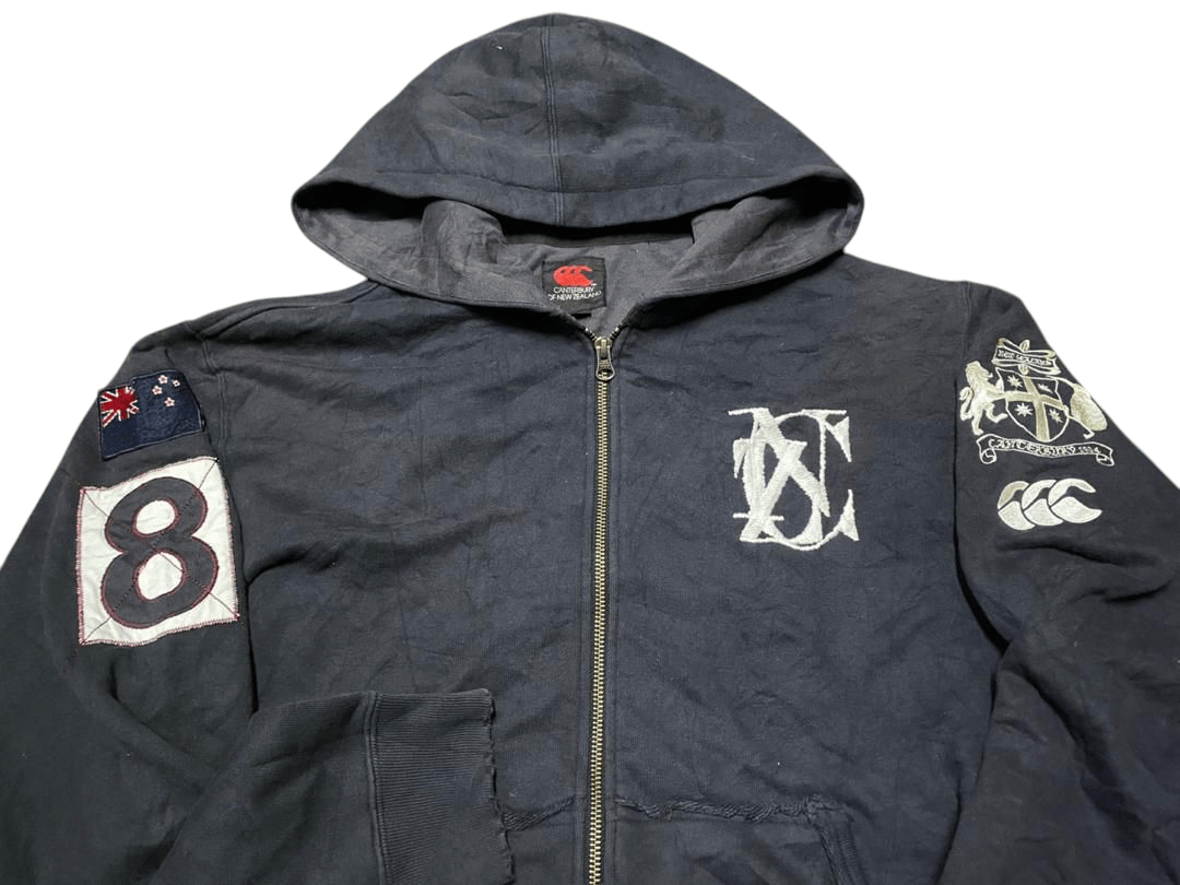 Japanese Brand Canterbury of New Zealand Distessed Zipper Hoodie Size US L / EU 52-54 / 3 - 2 Thumbnail