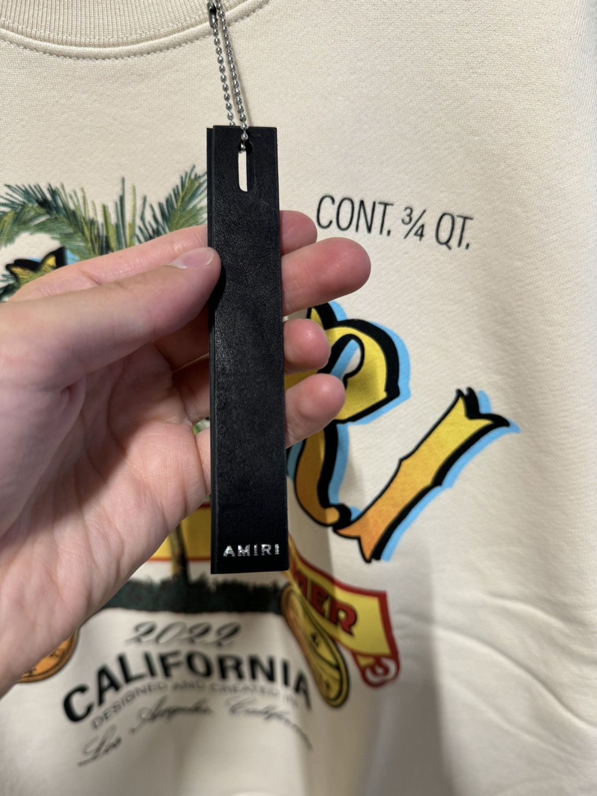 Amiri Amiri Logo Sweatshirt NEW 900$ Size US XL / EU 56 / 4 - 3 Thumbnail