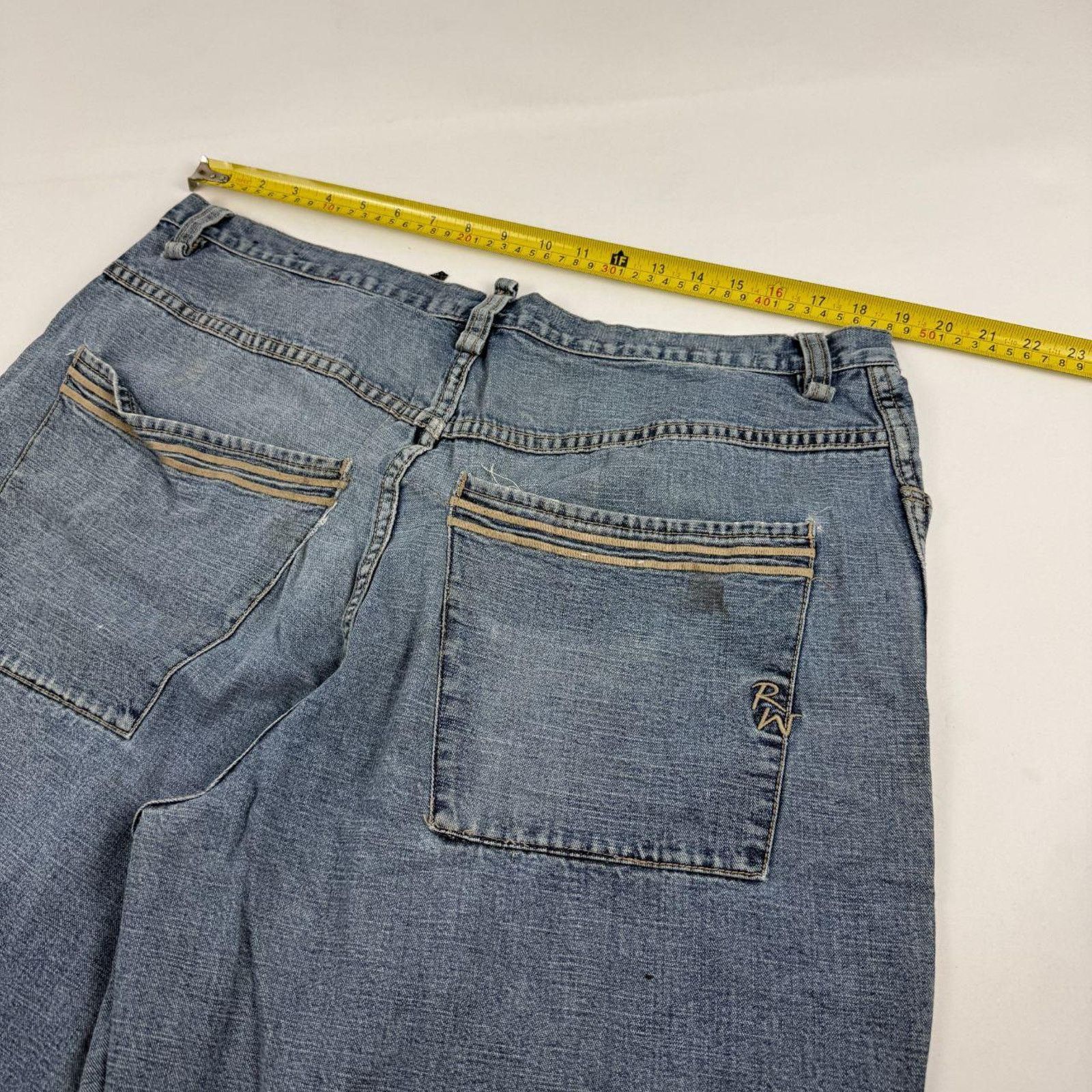 Vintage rocawear y2k baggy wide leg faded archive rare jeans