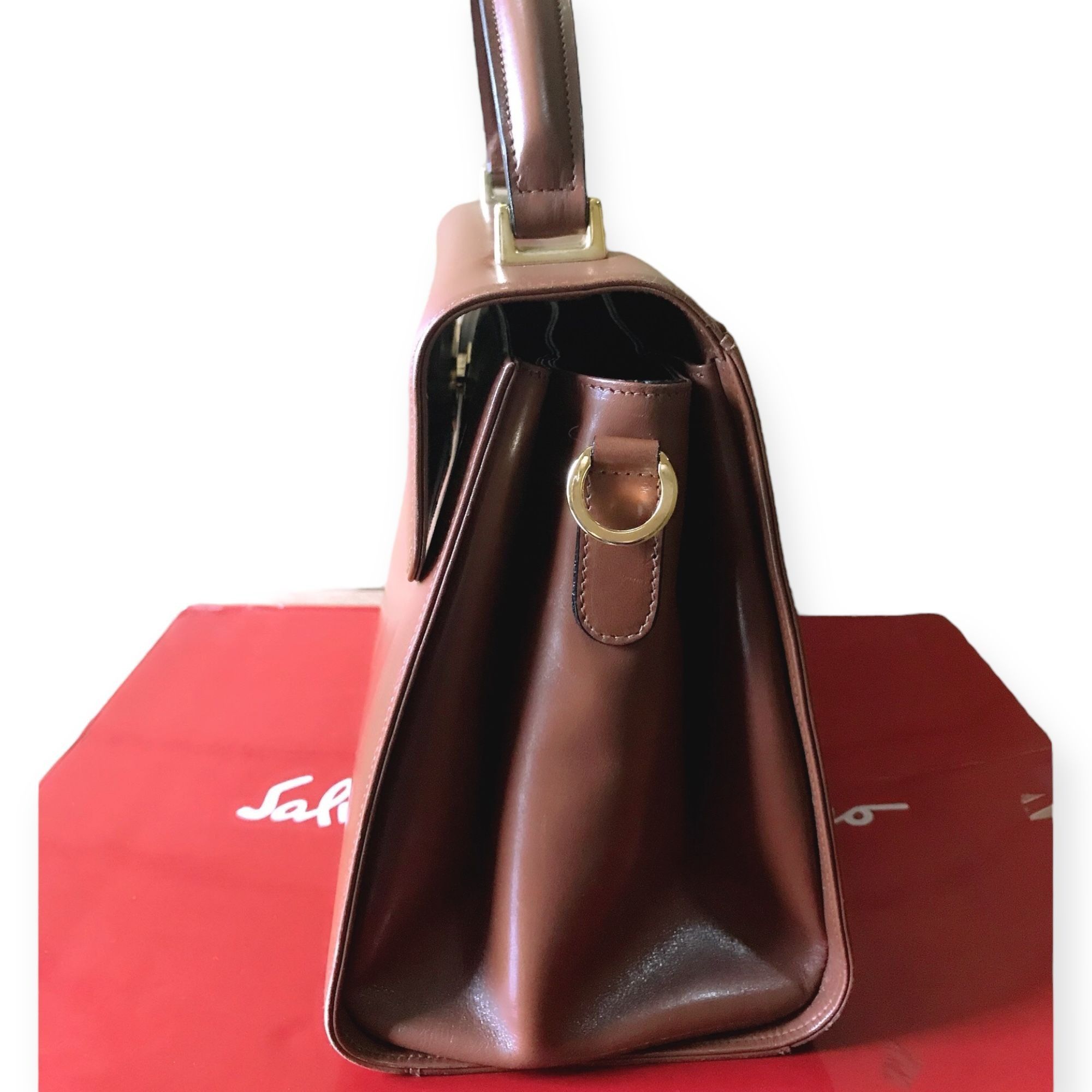 Salvatore Ferragamo Vintage Salvatore Ferragamo Gancini 2 way top handle bag Size ONE SIZE - 5 Thumbnail