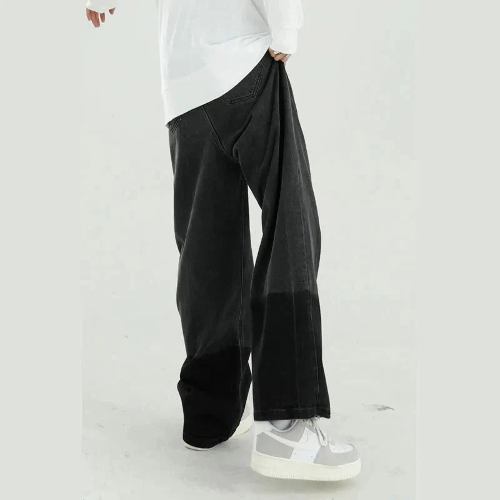 Jean × Vintage Contrast Hem Loose Fit Jeans Size US 32 / EU 48 - 9 Thumbnail