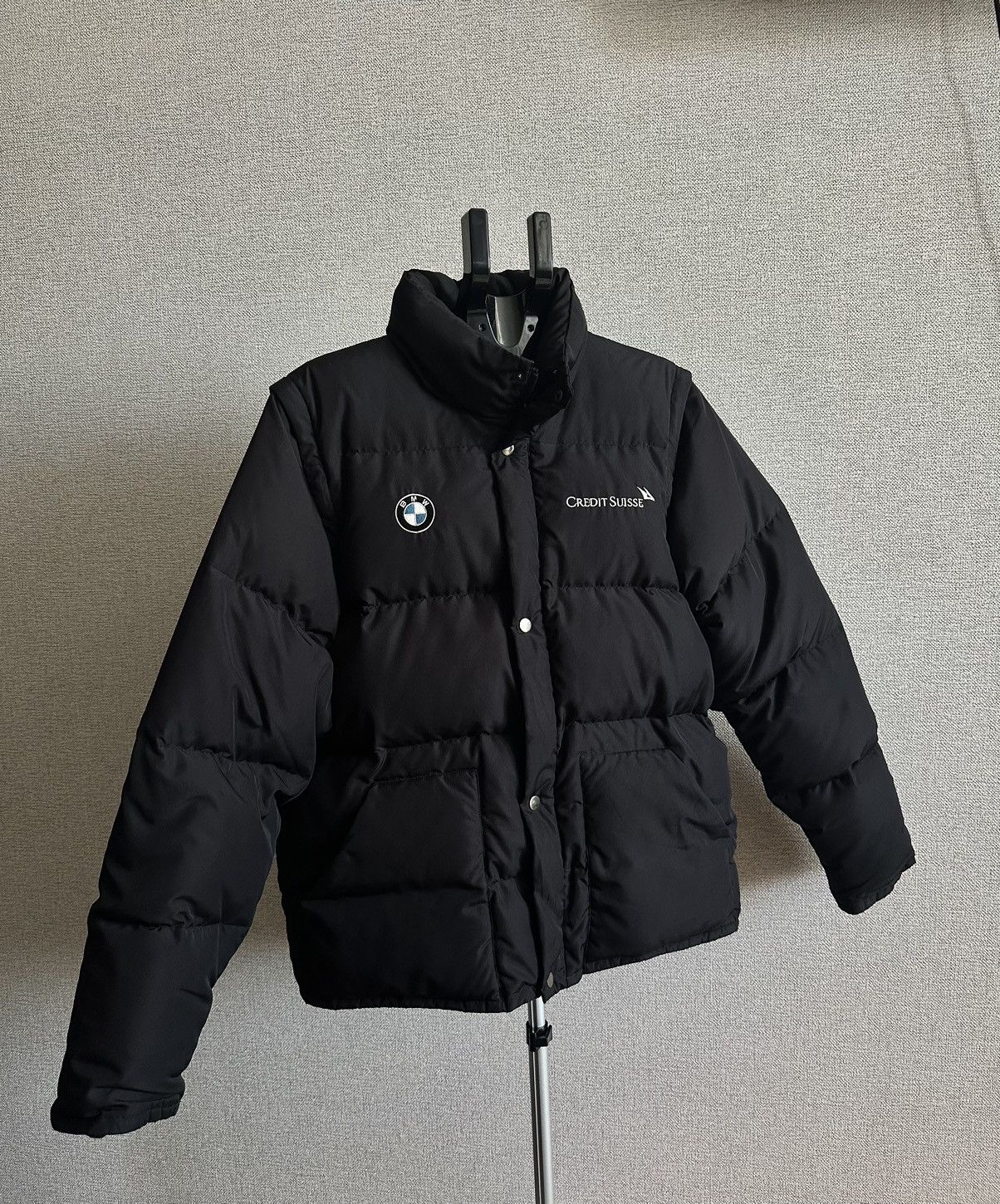 Vintage Vintage St. Moritz BMW White Turf Vintage Down Jacket Size US L / EU 52-54 / 3 - 1 Thumbnail