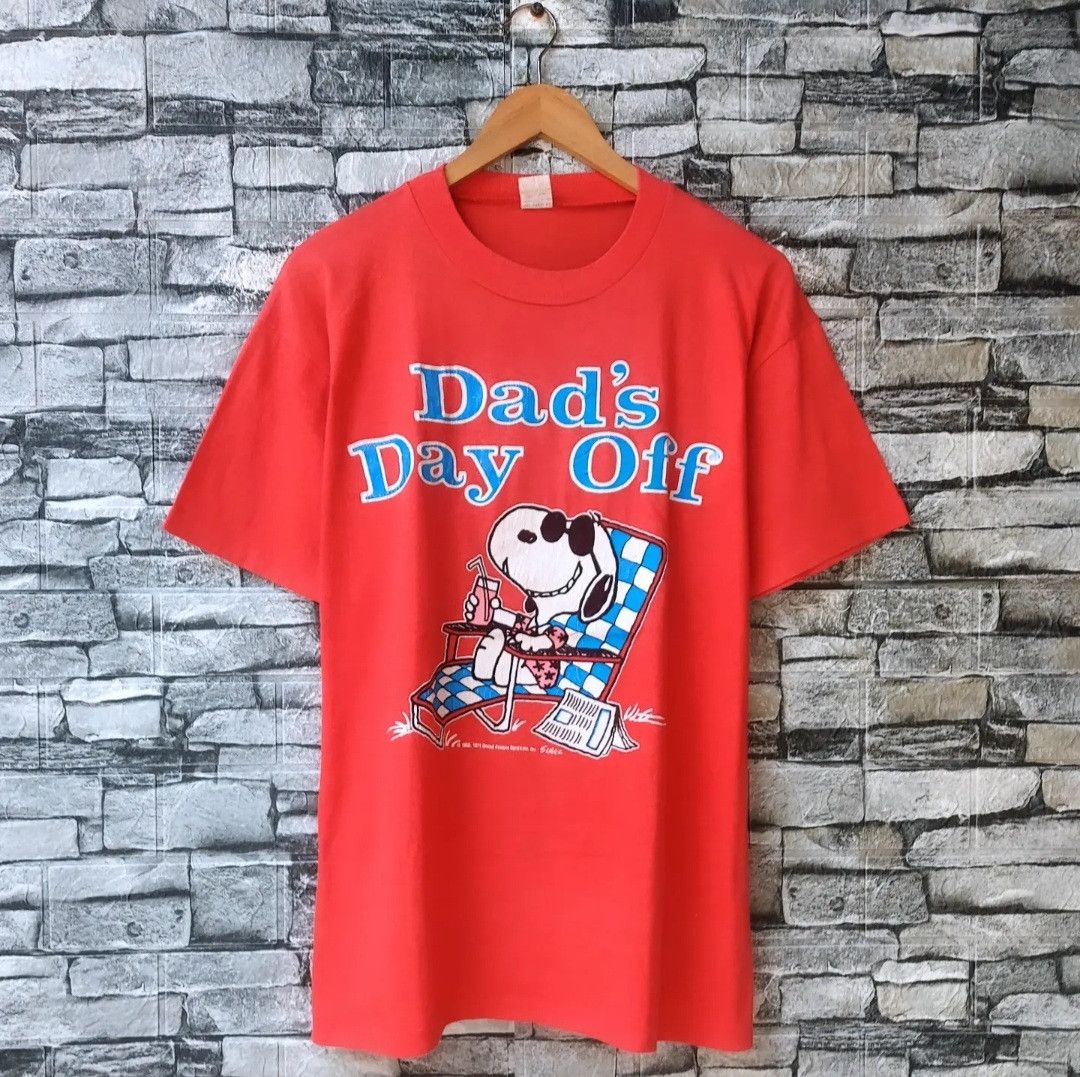 Cartoon Network Vintage 70/80s Snoopy Dad's Day Off Tshirt Size US M / EU 48-50 / 2 - 1 Thumbnail