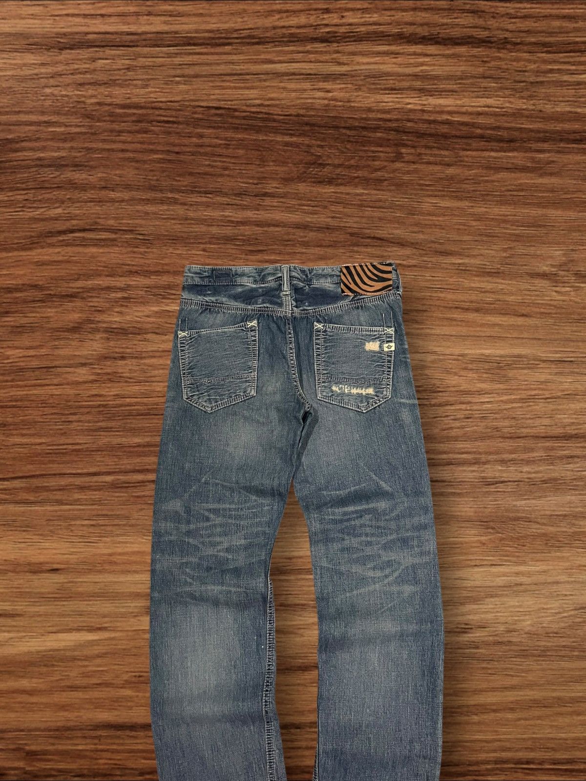 Japanese Brand ⚡️Insane⚡️Japanese Brand Brappers Union Made Distressed Jeans Size US 28 / EU 44 - 5 Thumbnail