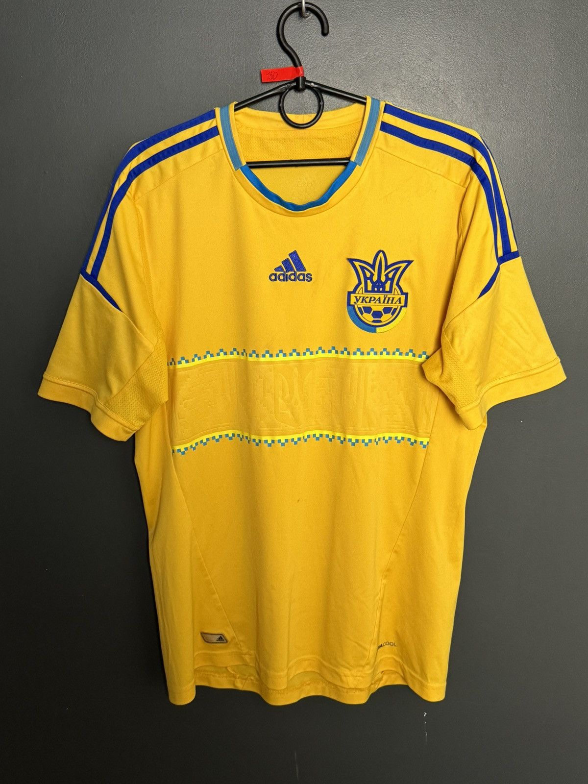 Adidas Ukraine National Team 12/14 Home Football Hersey T-Shirt Size US M / EU 48-50 / 2 - 1 Thumbnail