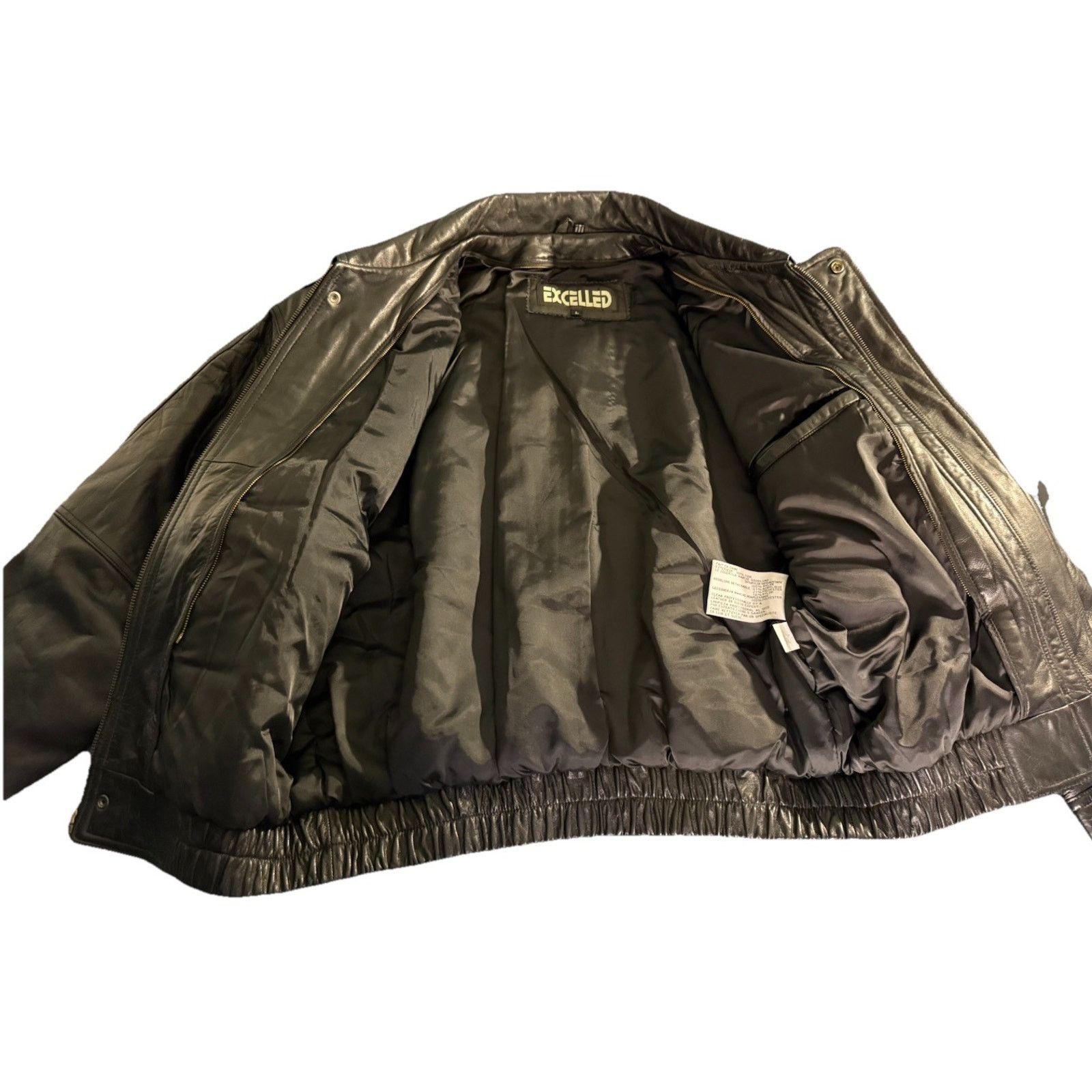 Excelled Excelled Budweiser Genuine Lambskin Leather Bomber Jacket Size US L / EU 52-54 / 3 - 5 Thumbnail