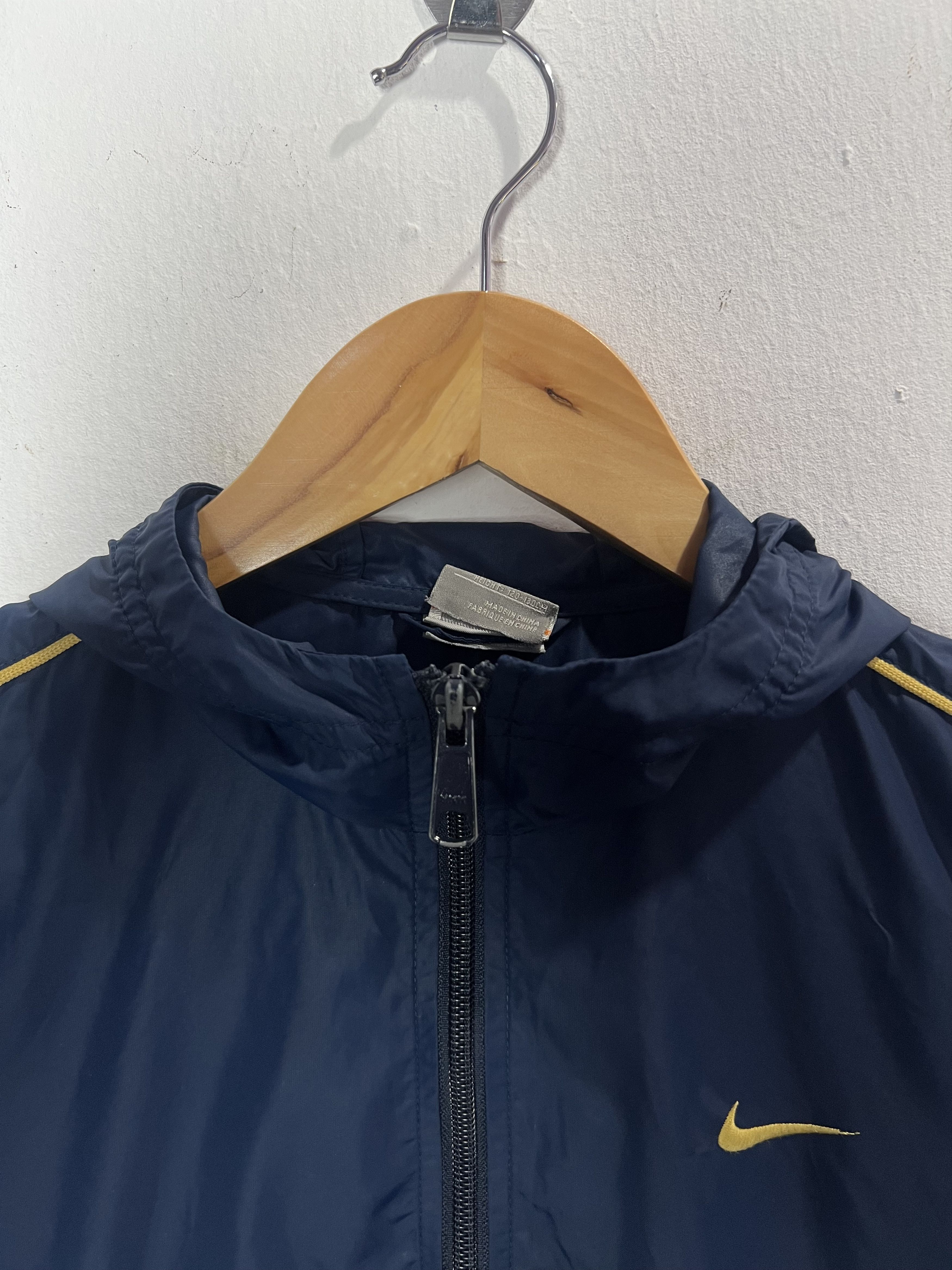 Nike NIKE Navy Blue Swoosh Y2k Windbreaker Jacket Size US XS / EU 42 / 0 - 5 Thumbnail