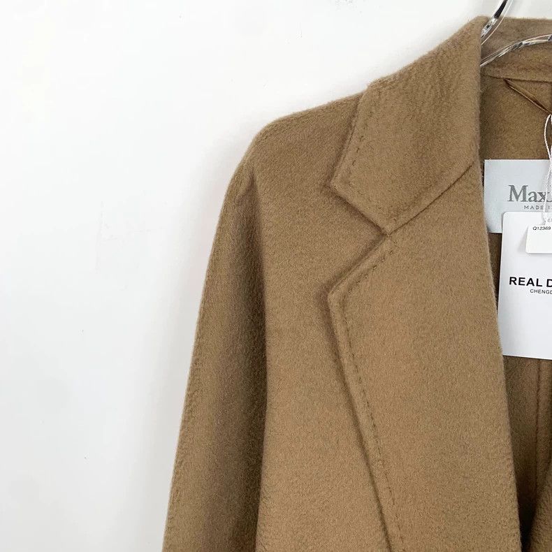 Max Mara Max Mara Brown cashmere lapel belted coat in ludmilla Size XS / US 0-2 / IT 36-38 - 3 Thumbnail