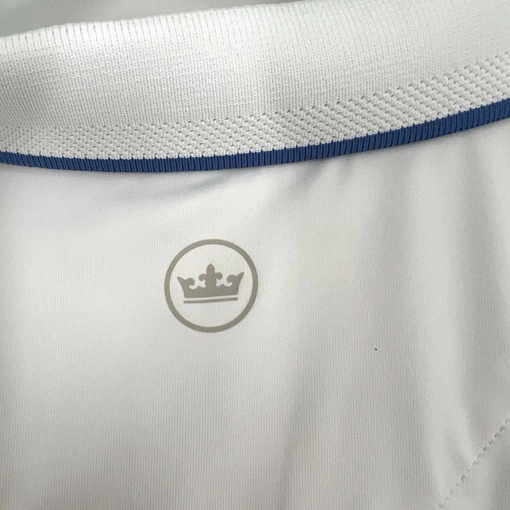 Peter Millar VINTAGE? No. Peter Millar Golf Polo Short Sleeve Shirt Womens L White UPF 50+ Performance Size L / US 10 / IT 46 - 4 Thumbnail