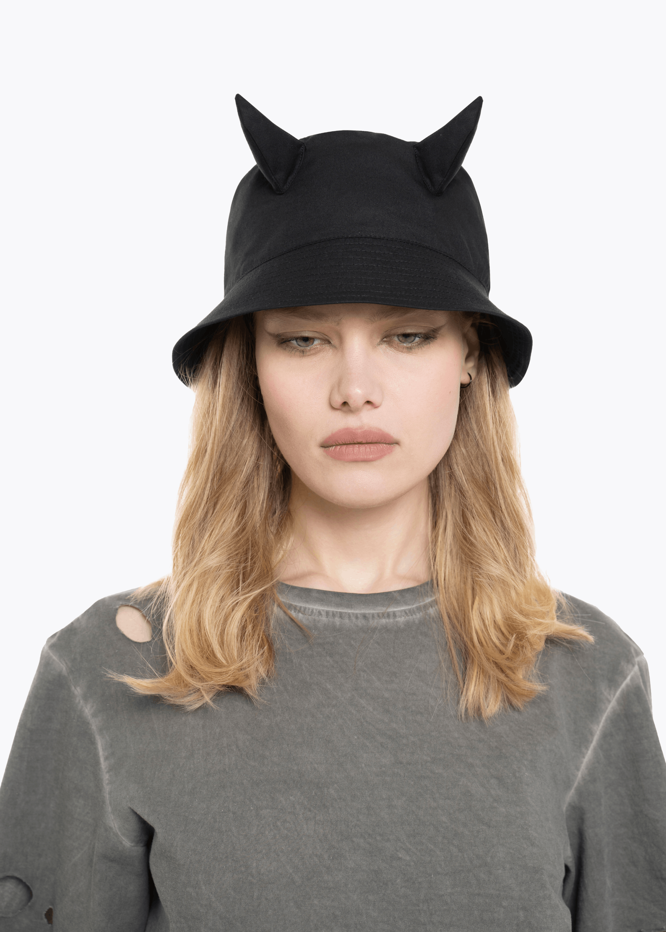 Bat Norton PANAMA WITH HORNS DEMIDEVIL. BLACK Size ONE SIZE - 2 Thumbnail