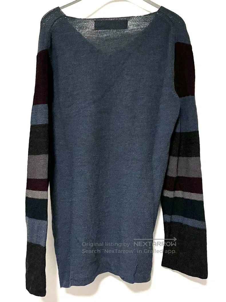 Comme des Garcons Comme Des Garcons V-neck Pure Wool Knit Rare Peacock Blue Size US M / EU 48-50 / 2 - 5 Thumbnail