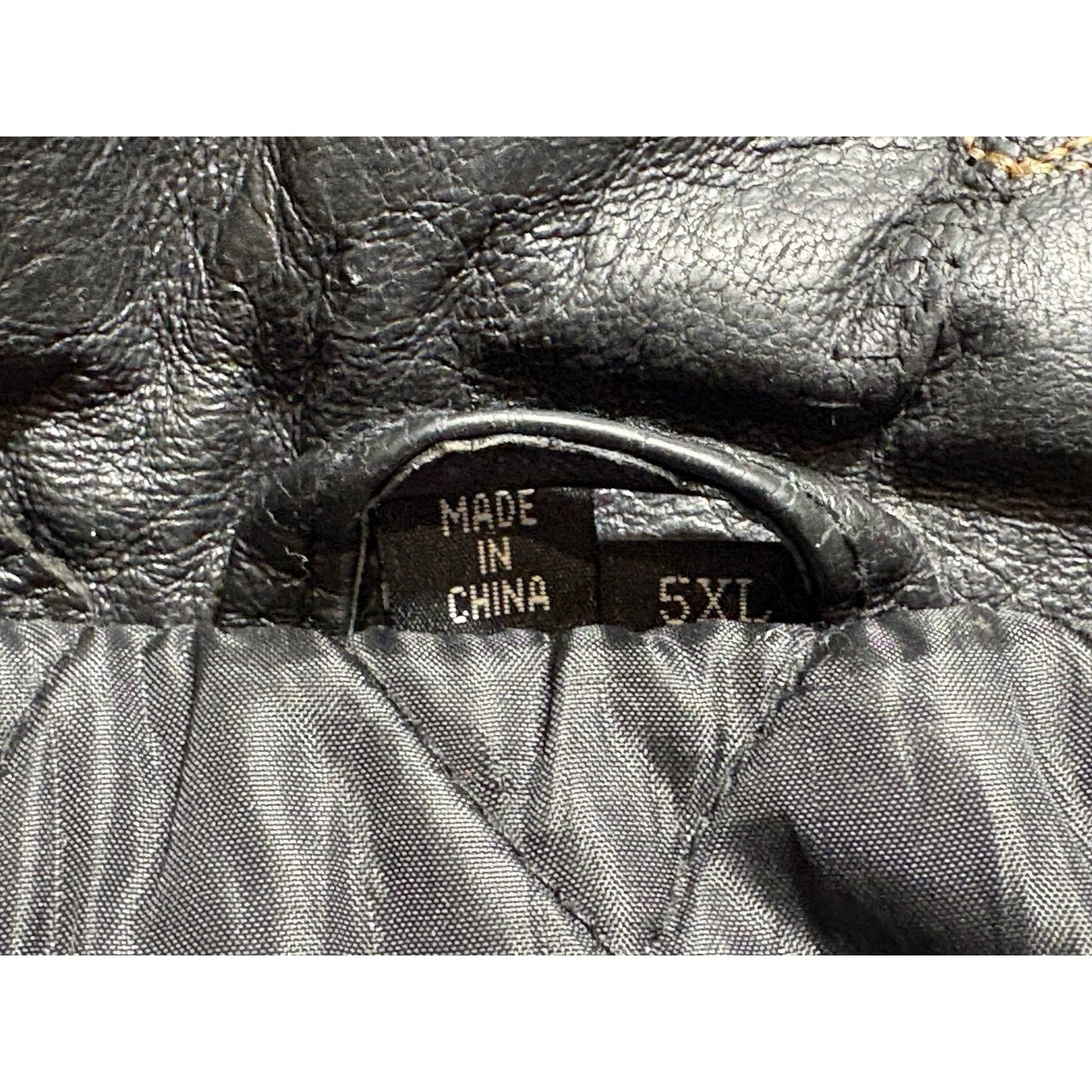 Other Scarface Leather Embroidered Fur Hood Jacket Black Y2K 5XL Size US XXL / EU 58 / 5 - 6 Thumbnail