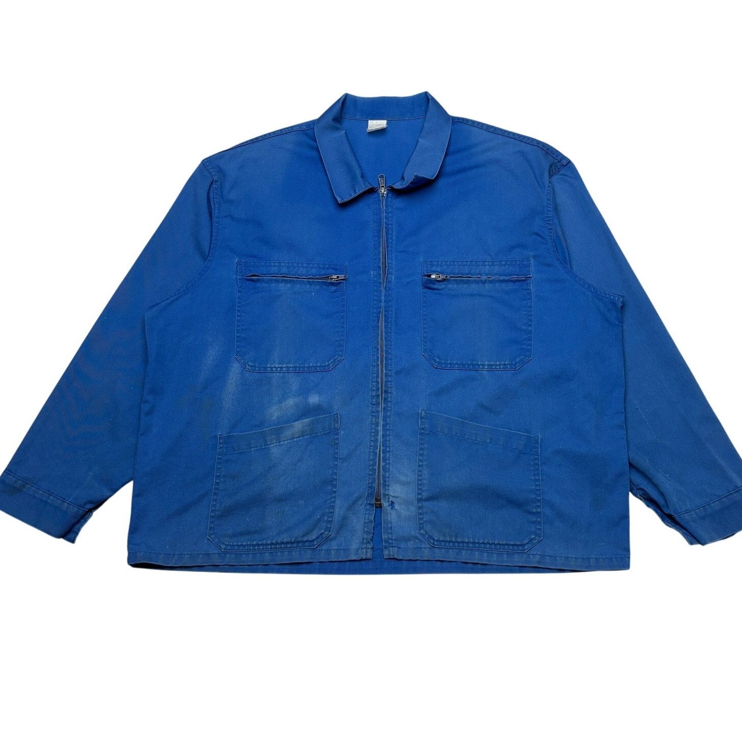 Vintage Vintage 60s French Workwear Zip Jacket Boxy Cropped XL Size US XL / EU 56 / 4 - 1 Thumbnail