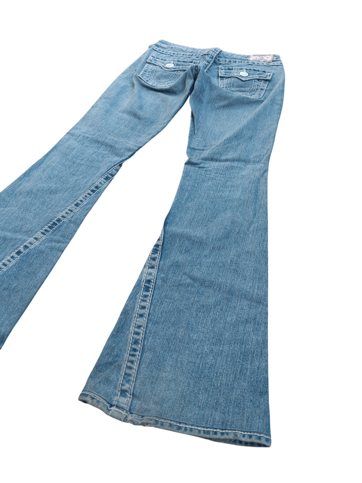 American Apparel × True Religion FLARED 💥 TRUE RELIGION DISTRESSED JOEY BIG T DENIM TR13 Size 27" / US 4 / IT 40 - 5 Thumbnail