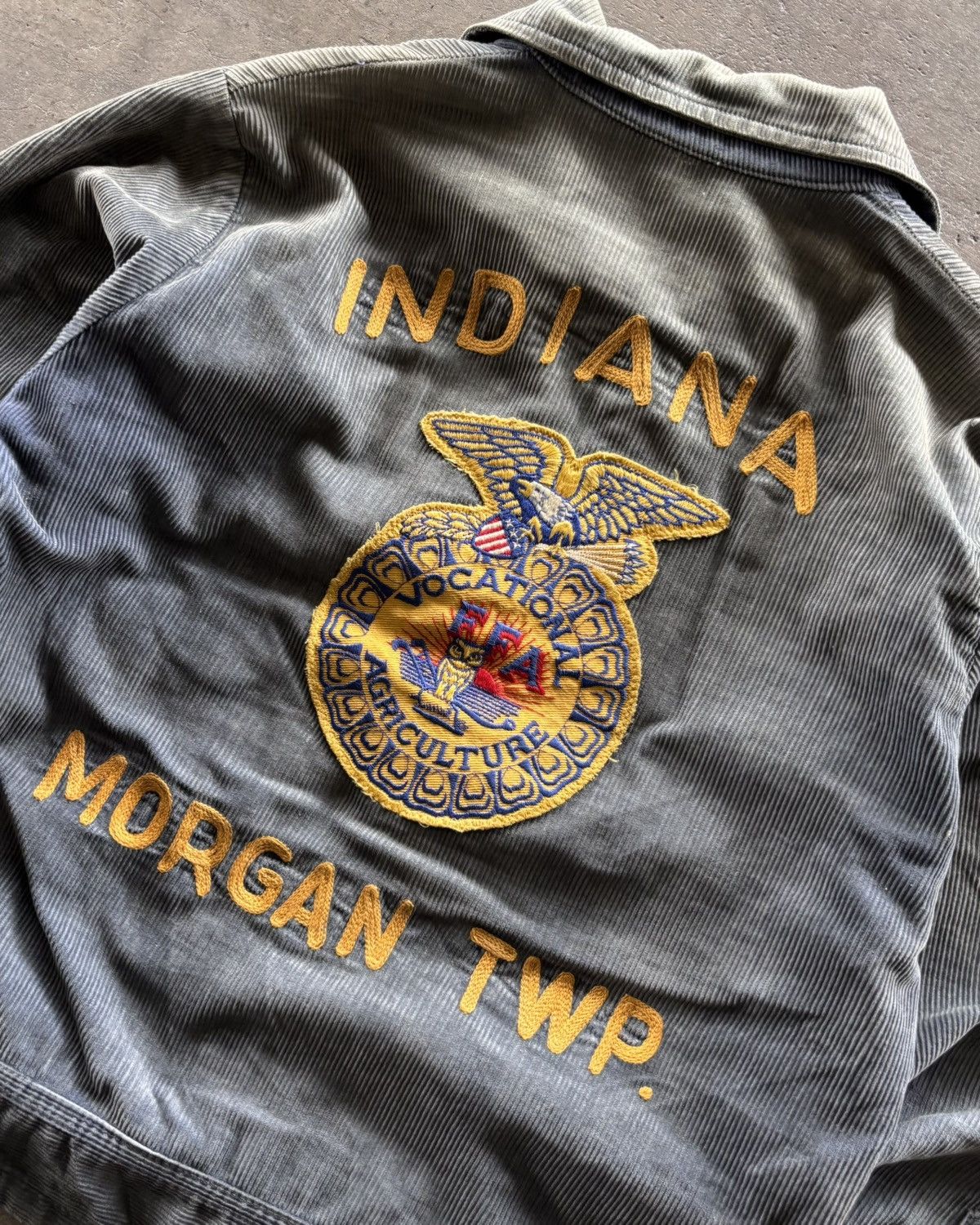 Vintage 70’s FFA Vocational Agriculture Faded Navy Jacket Size US M / EU 48-50 / 2 - 6 Thumbnail