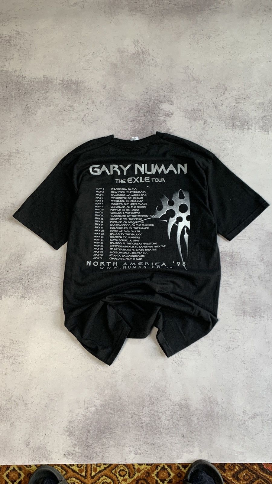 Band Tees × Vintage Vintage Gary Numan Exile 98 Tour T Shirt Size US L / EU 52-54 / 3 - 16 Thumbnail