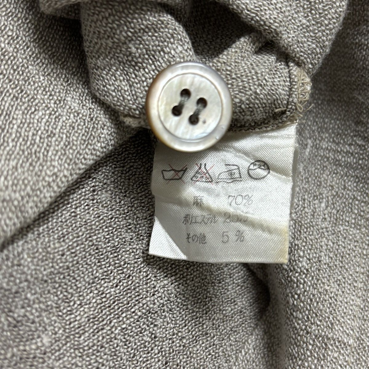Issey Miyake S/S 1988 Linen Single Button-up Size US XL / EU 56 / 4 - 6 Thumbnail