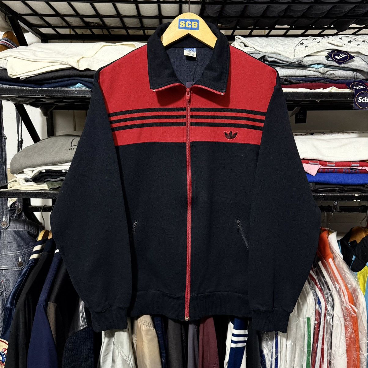 Vintage Vintage 80s 90s adidas w.germany by descente track top Size US L / EU 52-54 / 3 - 1 Thumbnail