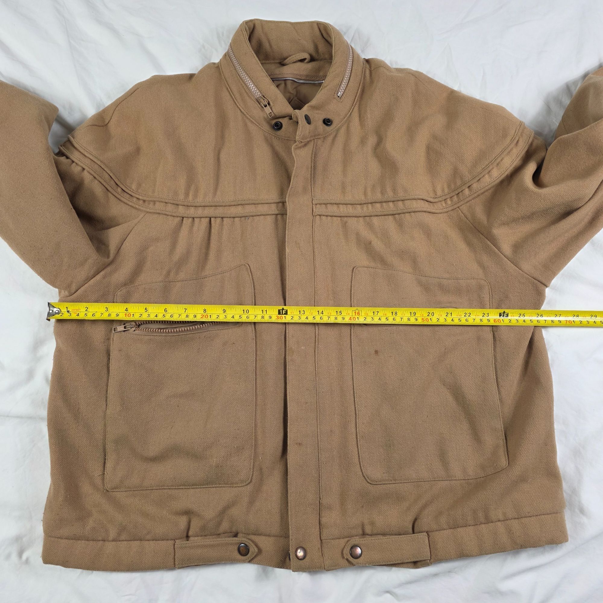 Other Vintage Hill & Archer Mens XL Tan Full Zip Jacket Pockets Ca Size US XL / EU 56 / 4 - 7 Thumbnail