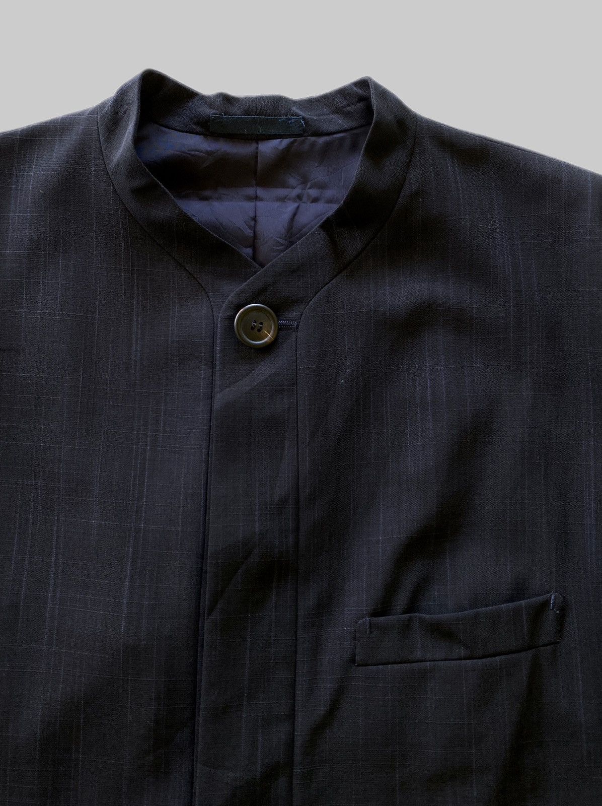 Issey Miyake Archives❗️AW1983 ISSEY MIYAKE MEN Mandarin Collar Wool Coats Size US L / EU 52-54 / 3 - 5 Thumbnail