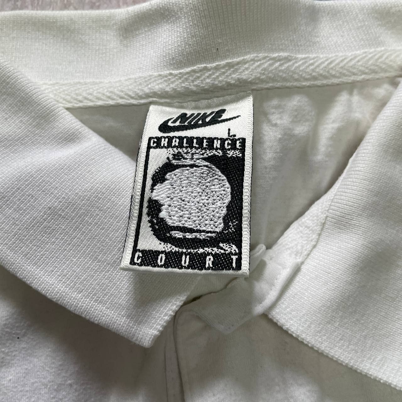 Nike × Vintage VINTAGE 90S NIKE CHALLENCE COURT RARE AWESOME POLO T SHIRT Size US L / EU 52-54 / 3 - 4 Thumbnail