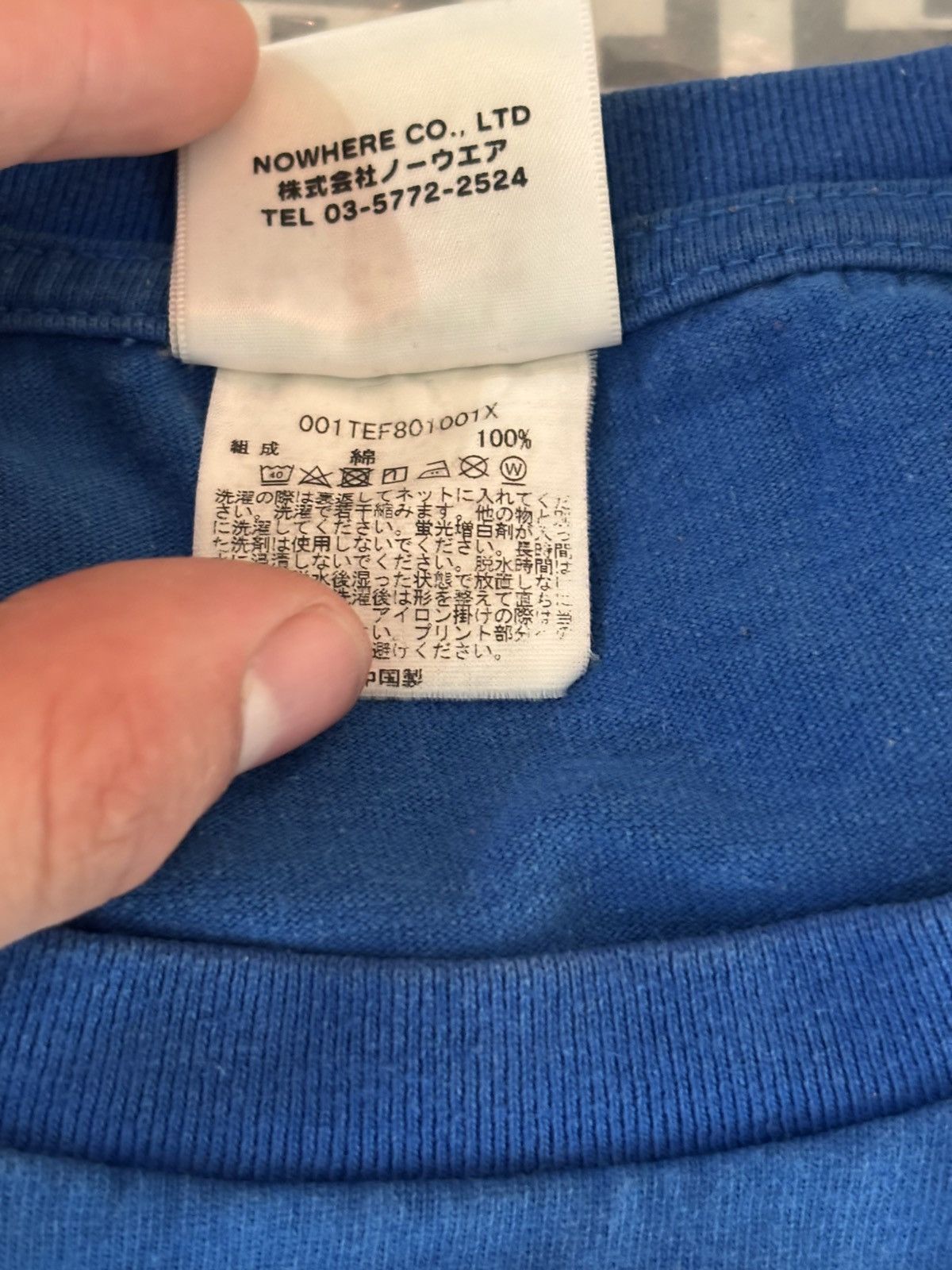 Bape A BATHING APE®️ Large College Tee (Blue) Size US L / EU 52-54 / 3 - 8 Thumbnail