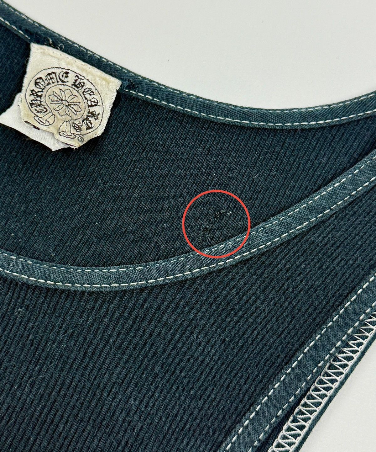 Chrome Hearts × Vintage Vintage - Chrome Hearts - T Bar F*** You- Navy Tank Top Size US L / EU 52-54 / 3 - 24 Thumbnail