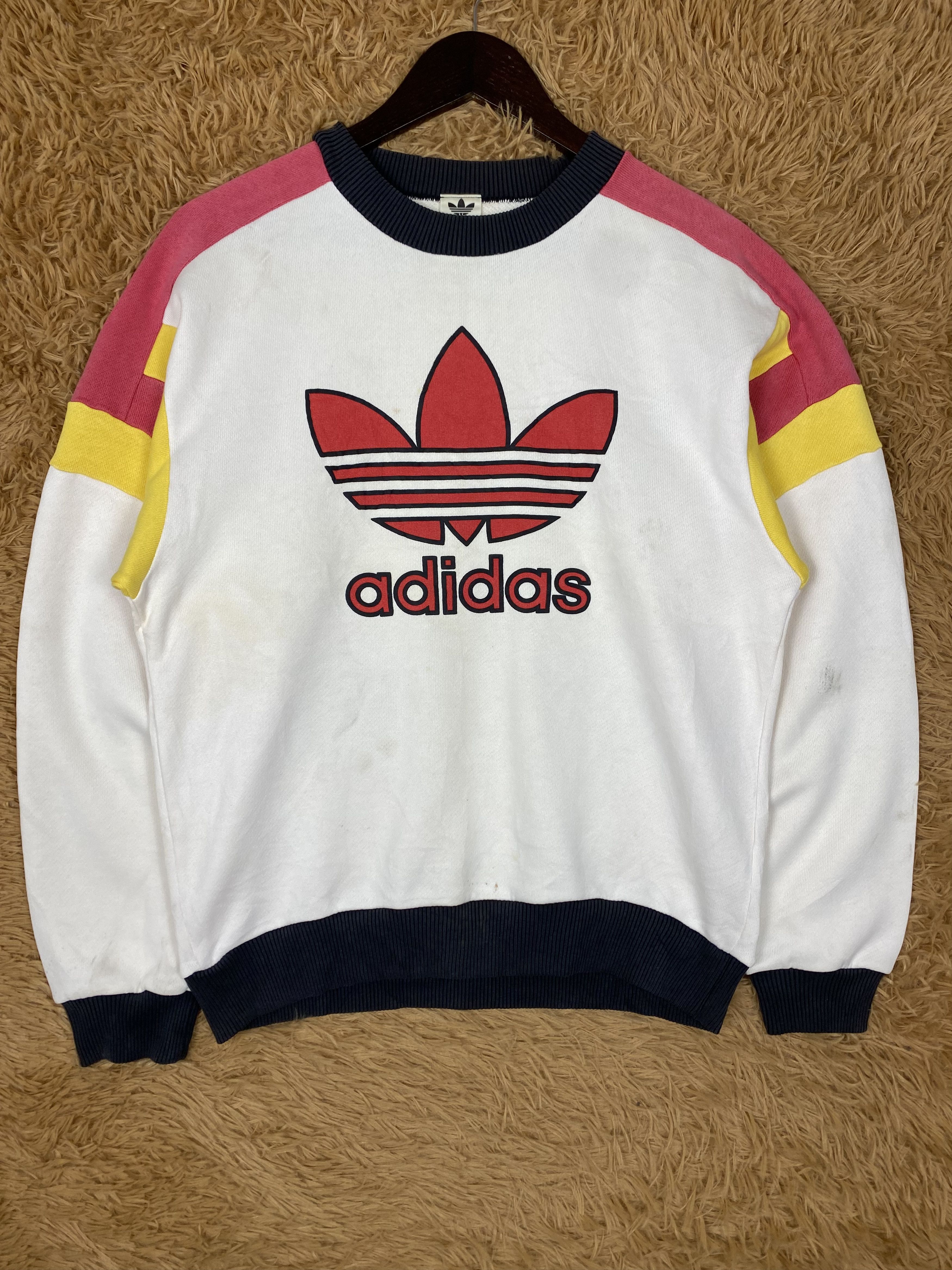 Adidas Vintage Adidas Trefoil Germany Big Logo Sweatshirts PS0335 Size US S / EU 44-46 / 1 - 1 Thumbnail