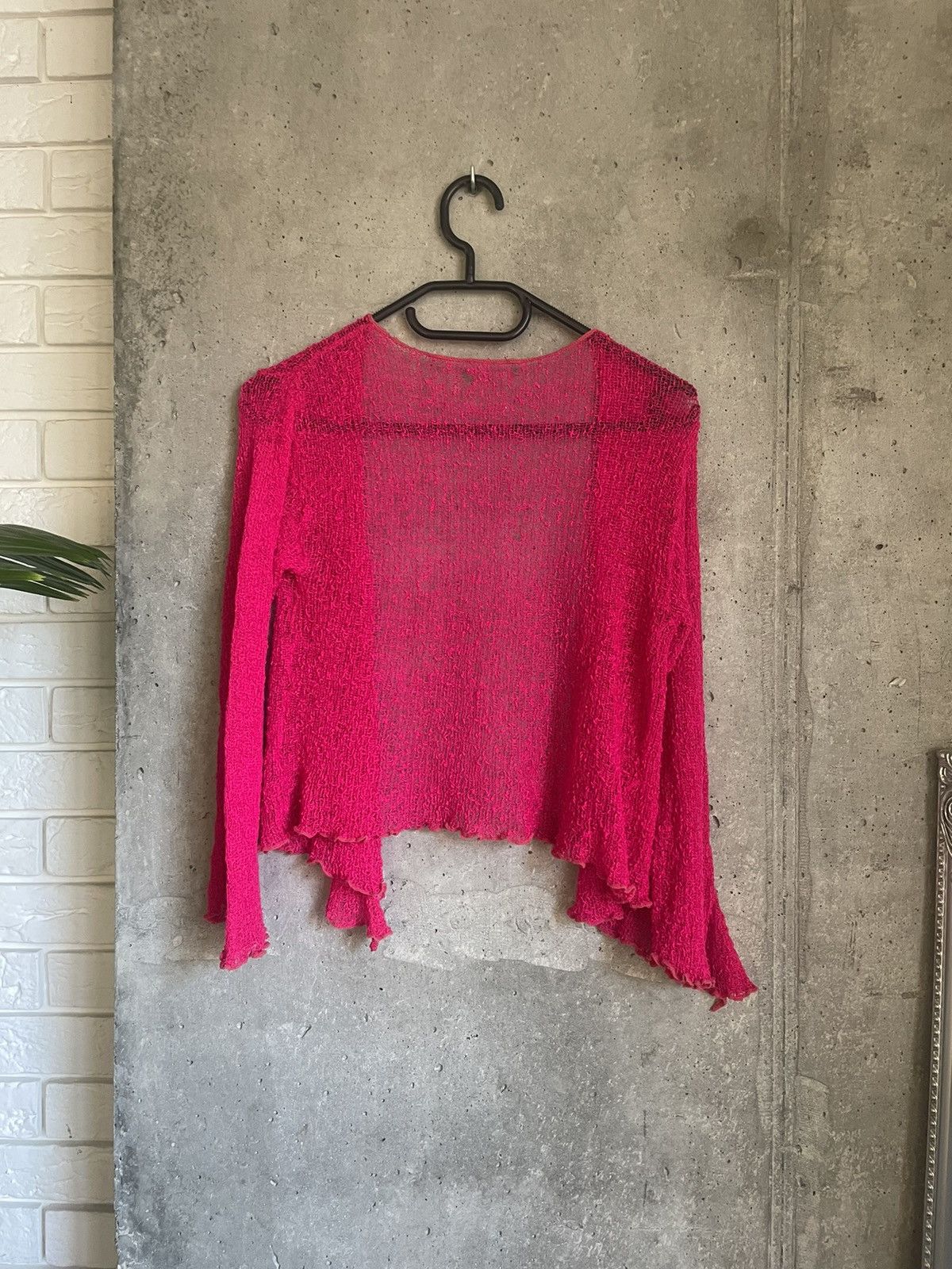 Hysteric Glamour × If Six Was Nine Vintage Japanese Issey Miyake style Mesh Cardigan Abstractio Size M / US 6-8 / IT 42-44 - 11 Thumbnail