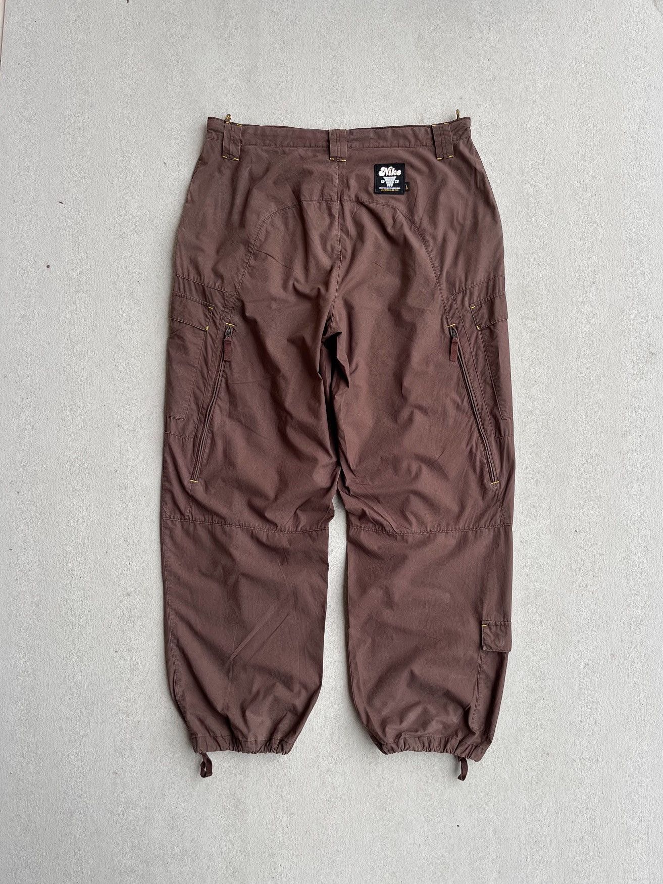 Nike Vtg Nike 1972 Liga oficial do pais wide leg cargo pants Size US 36 / EU 52 - 4 Thumbnail