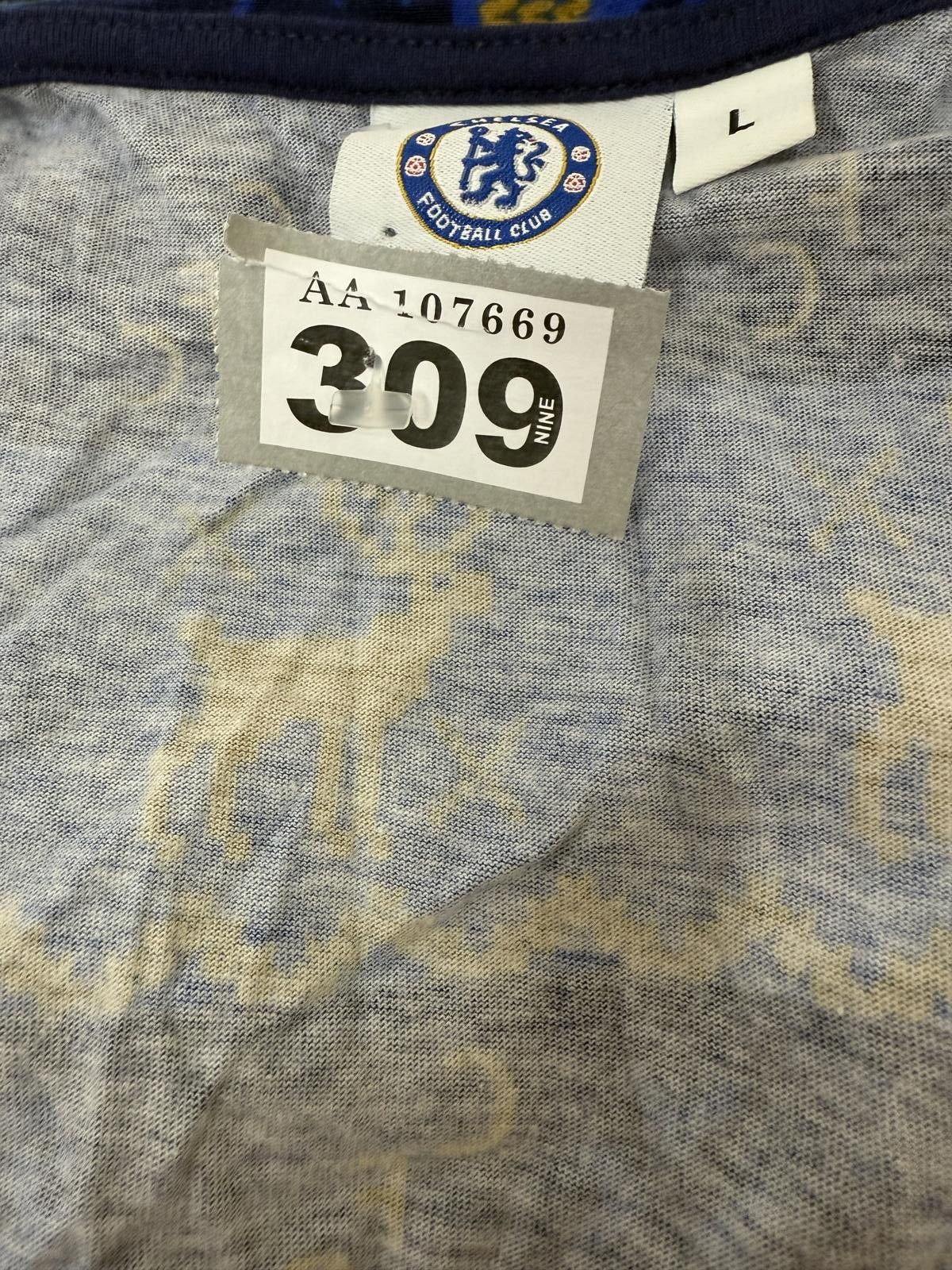 Other Chelsea FC Blue and Yellow Patterned Hoodie Size L Size US L / EU 52-54 / 3 - 2 Thumbnail