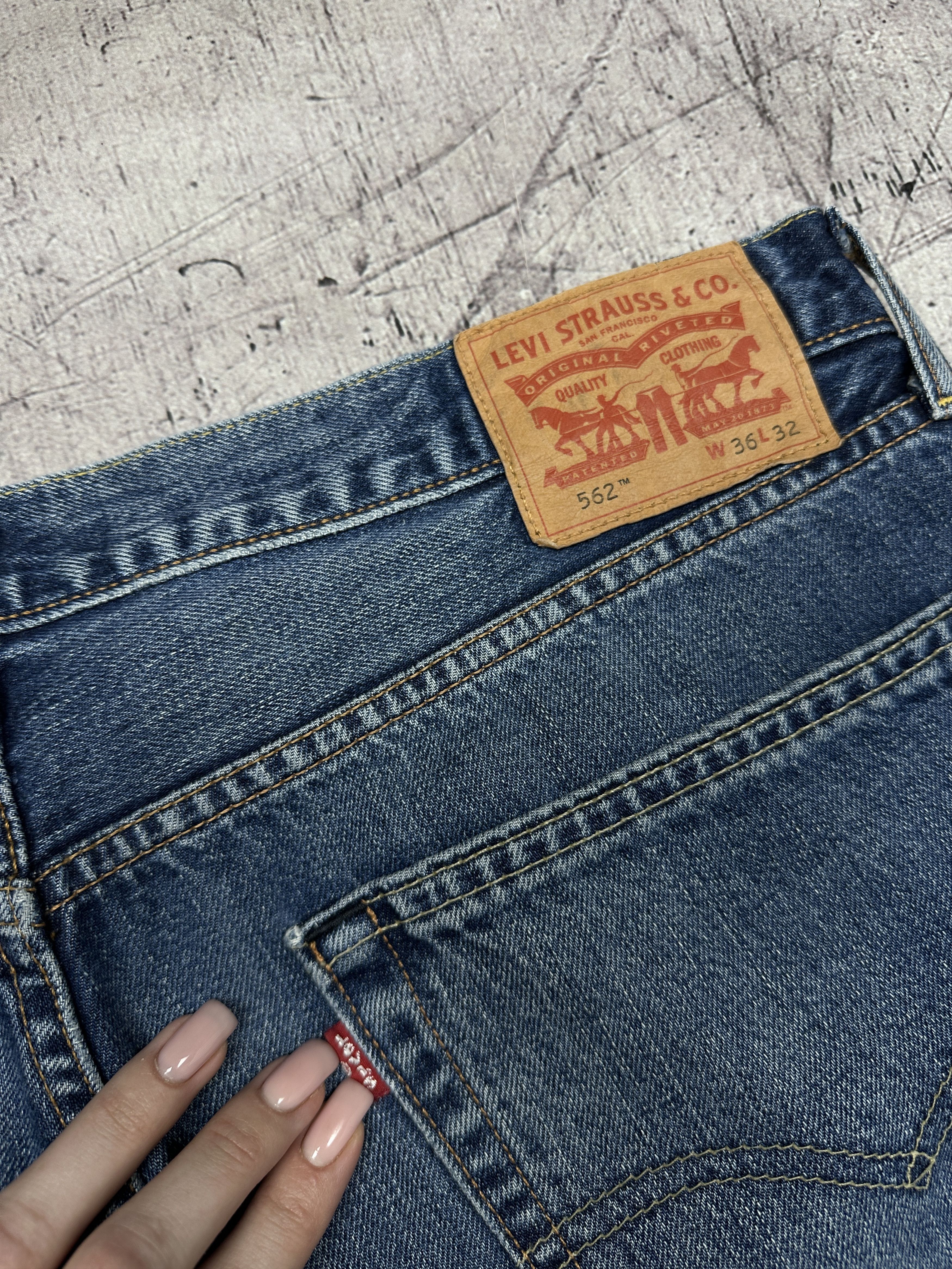 Levi's Levi's 562 Mens Denim Pants Jeans Size 36 x 32 Size US 36 / EU 52 - 3 Thumbnail