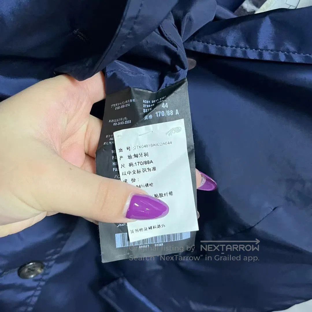 Prada prada navy blue single-breasted jacket. Size US M / EU 48-50 / 2 - 5 Thumbnail