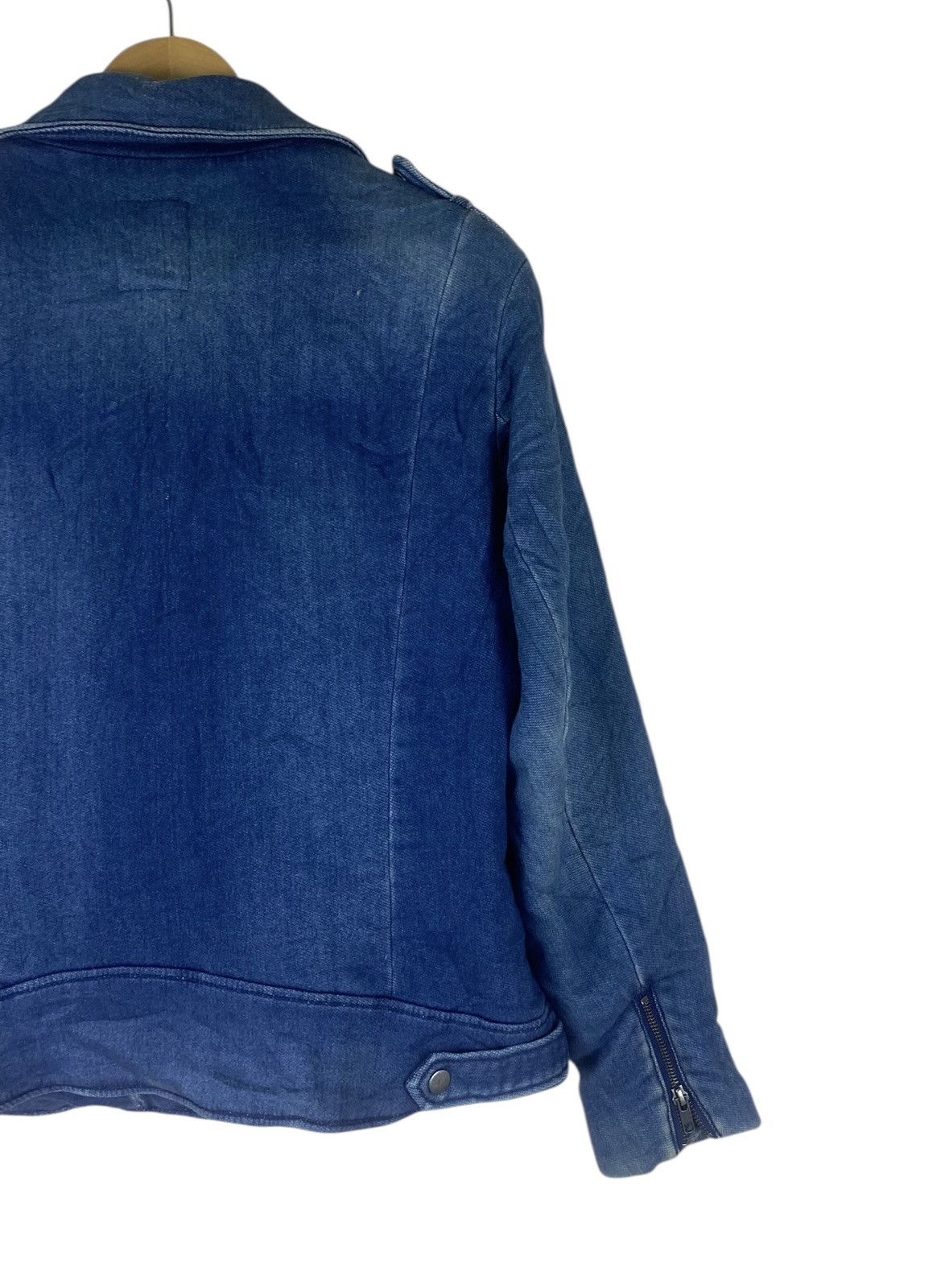 MOUSSY Azul by Moussy Double Colar Zip Indigo Light Jacket Size US M / EU 48-50 / 2 - 8 Thumbnail