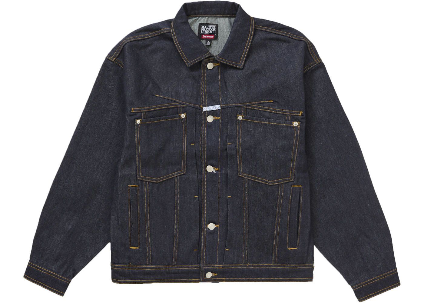 Supreme Marithé + François Girbaud X-Seam Denim Trucker Jacket Dark Size US M / EU 48-50 / 2 - 1 Preview