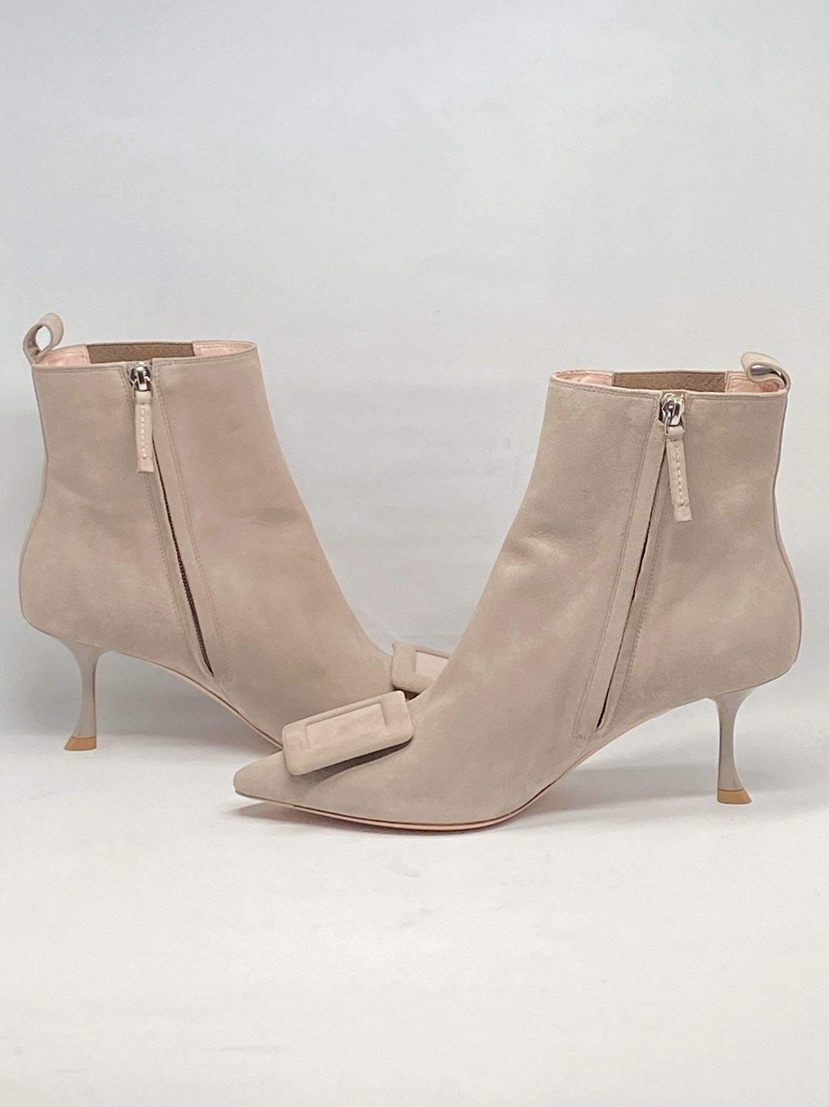Roger Vivier Roger Vivier Viv In The City Suede Booties size 39.5 Size US 9.5 / IT 39.5 - 9 Thumbnail