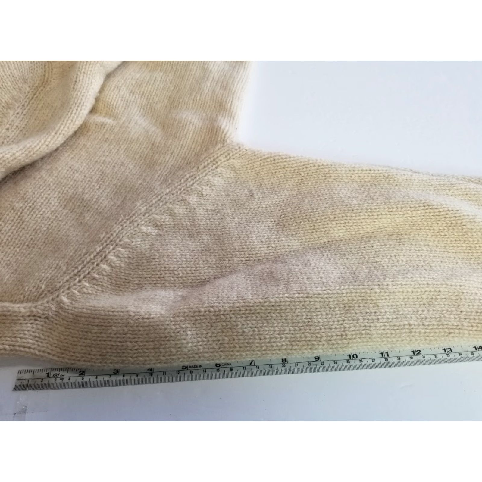 Vintage VINTAGE Thornton Bay Sweater Knit Wool Beige L Men Pullover Crew Neck Geometric 100% Wool Made In Hong Kong Regular Size Large Size US L / EU 52-54 / 3 - 7 Thumbnail