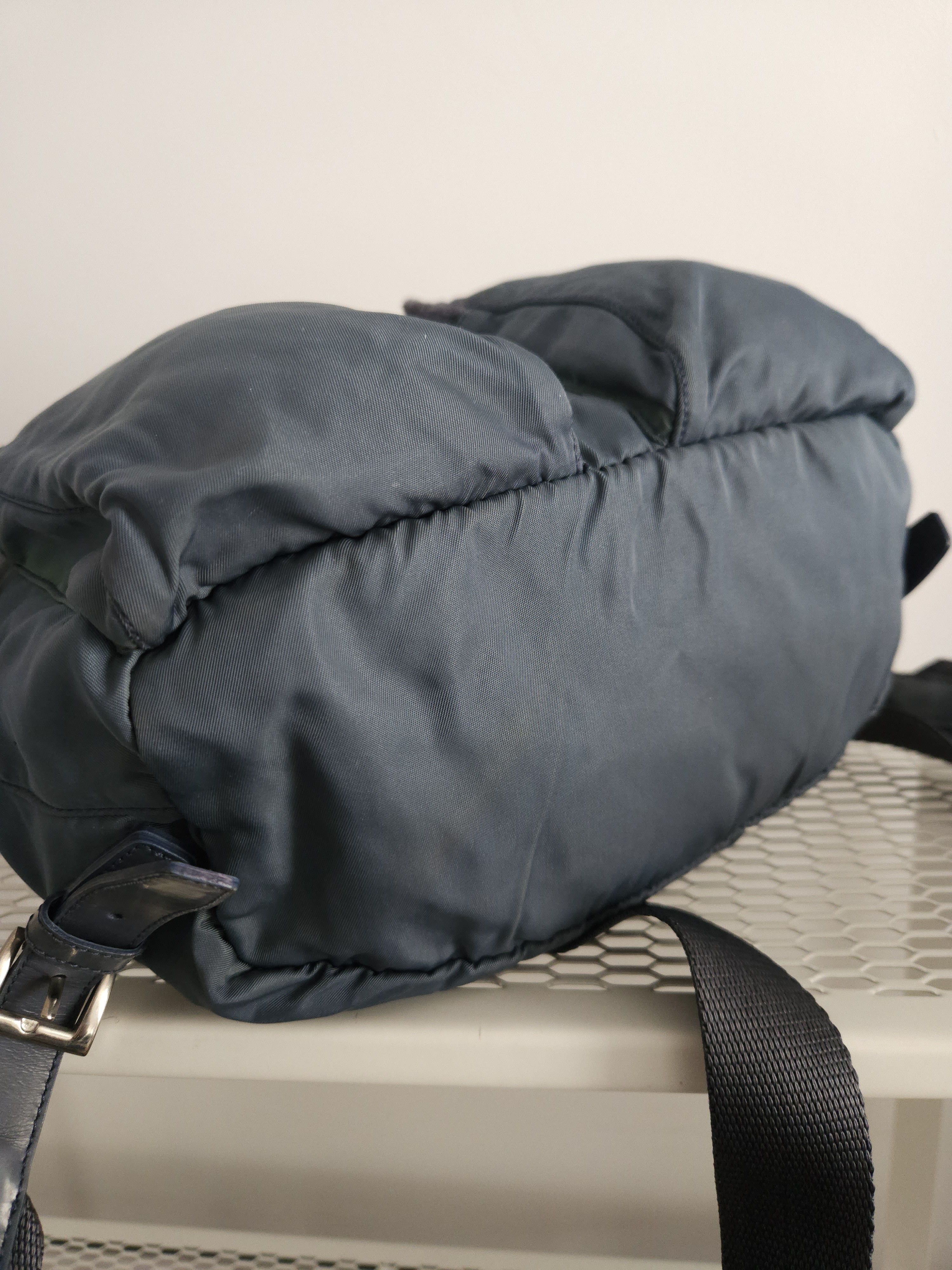 Prada Vintage 90s Prada nylon triangle logo mini cargo backpack Size ONE SIZE - 18 Thumbnail