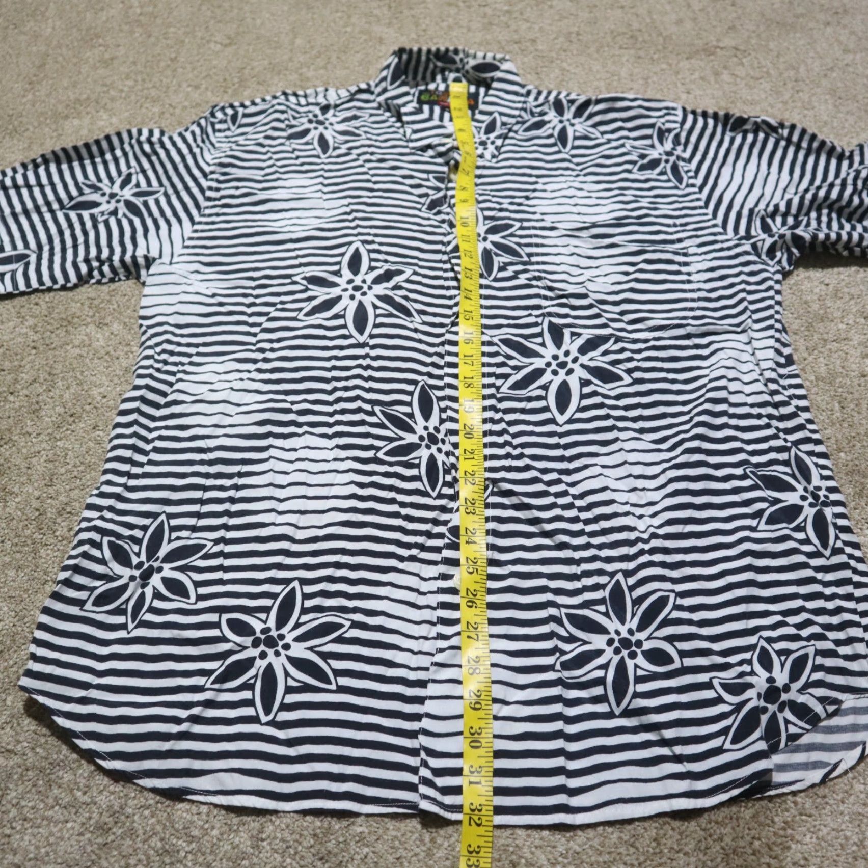 Tommy Bahama Tommy Bahama Shirt Black Hawaiian Button Up Beach Flowers Adult Men's M Medium Size US M / EU 48-50 / 2 - 6 Thumbnail