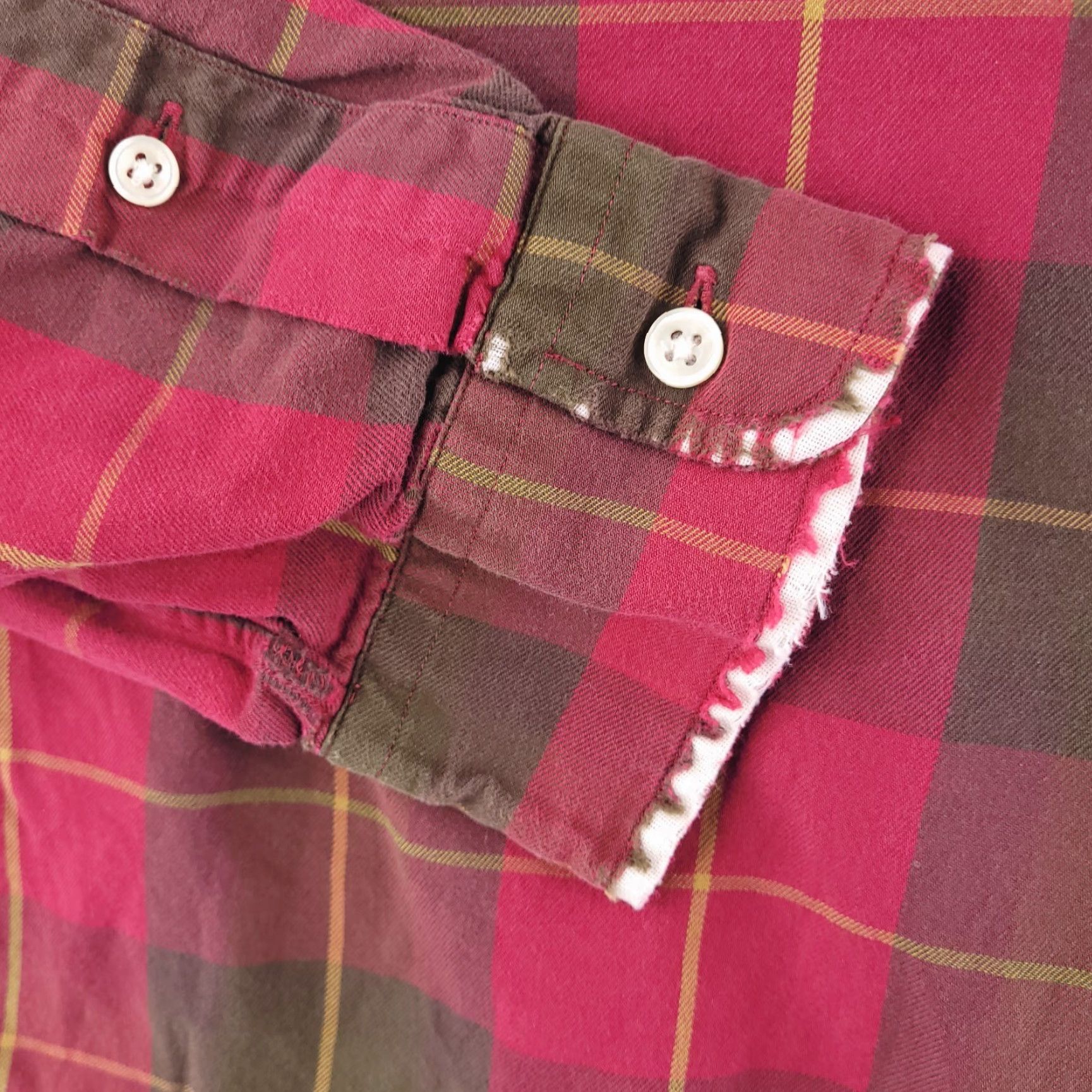 Polo Ralph Lauren Polo Ralph Lauren Shirt Mens Large Flannel Distressed Red Plaid Long Sleeve Size US L / EU 52-54 / 3 - 2 Thumbnail