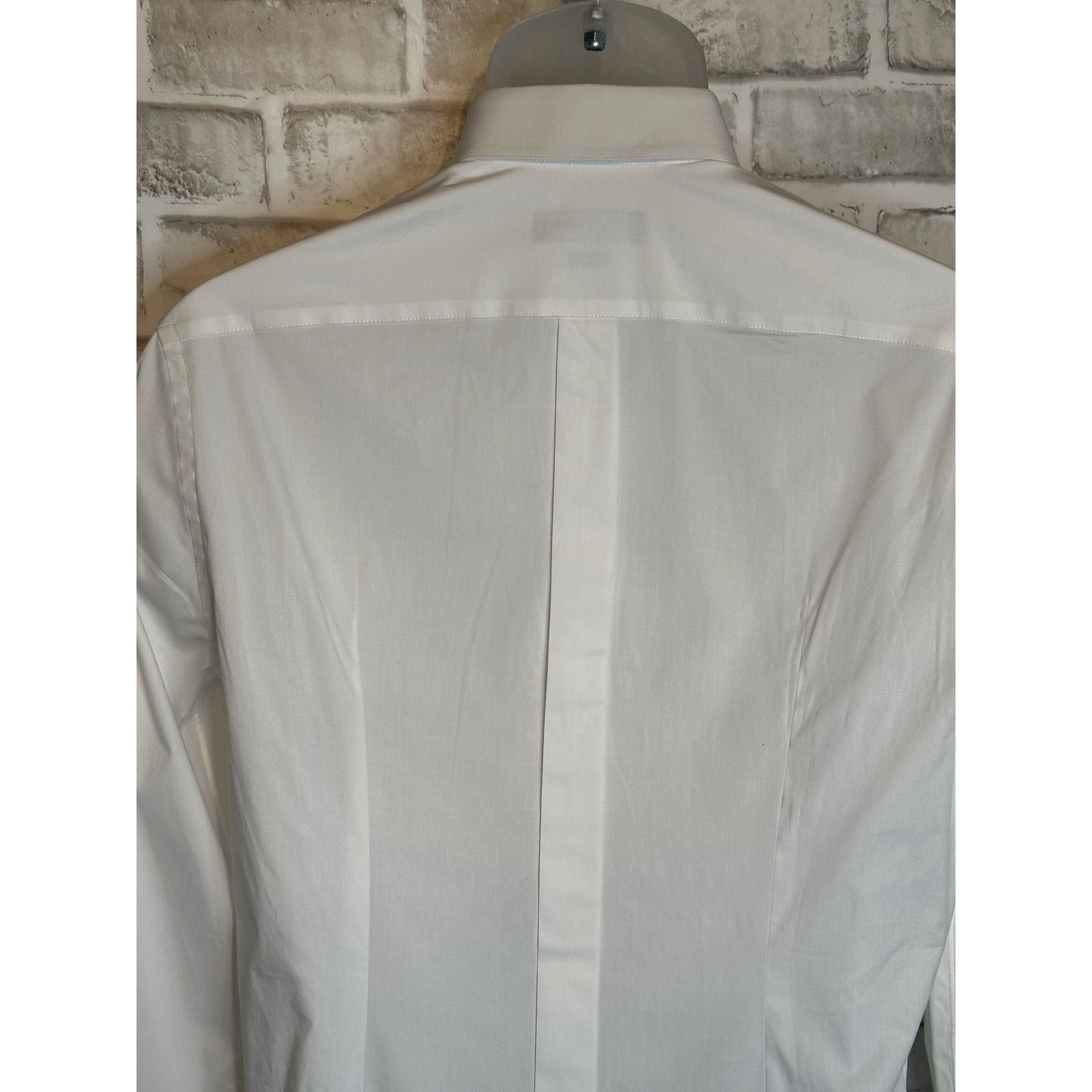 Dolce & Gabbana White Stretch Poplin Gold-Fit Slim Fit Dress Shirt size 15.5 Size US M / EU 48-50 / 2 - 13 Thumbnail