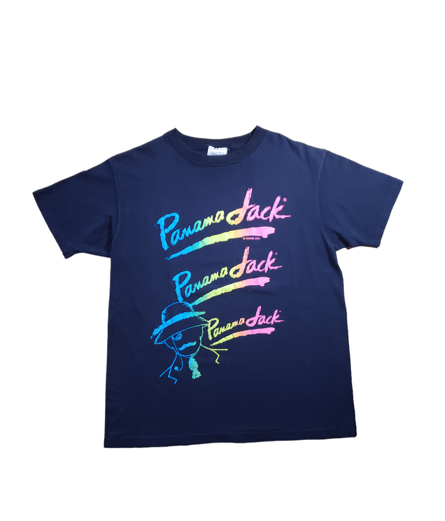 Panama Jack × Vintage Vintage 80s Panama Jack Neon Script Shirt Size US L / EU 52-54 / 3 - 1 Preview