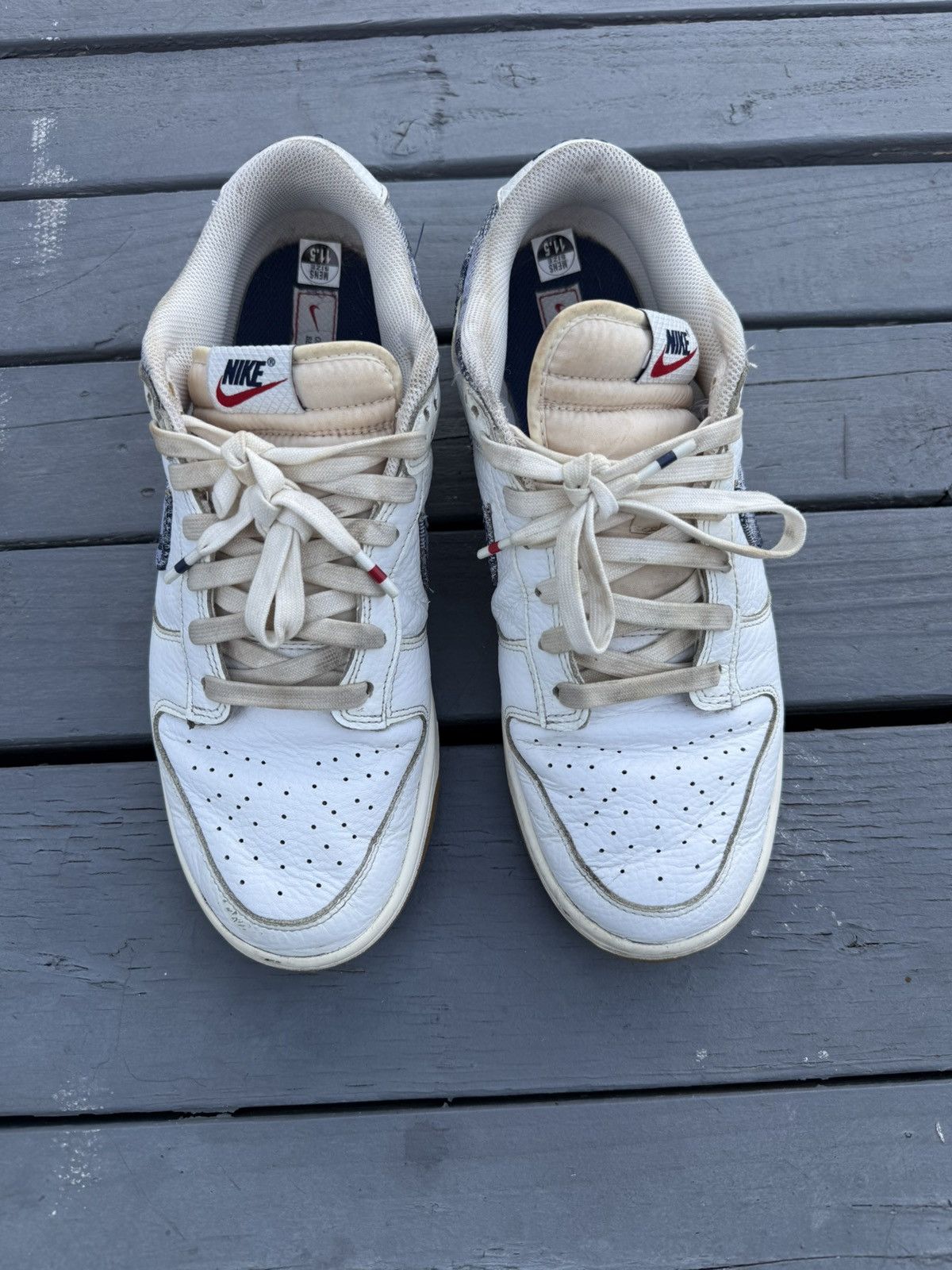 Nike Nike Dunk Low Washed Denim Size US 11.5 / EU 44-45 - 3 Thumbnail
