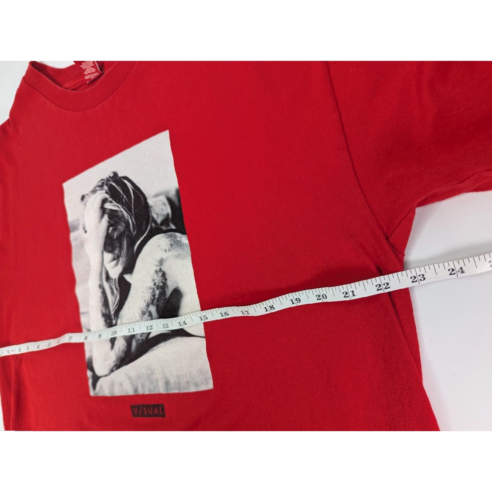 Vintage VISUAL Apparel T-Shirt Mens XL Red Cotton Logo Graphic Print Streetwear Sports Skate Urban Casual Short Sleeve Crew Neck 2020s Vintage No Size US XL / EU 56 / 4 - 5 Thumbnail