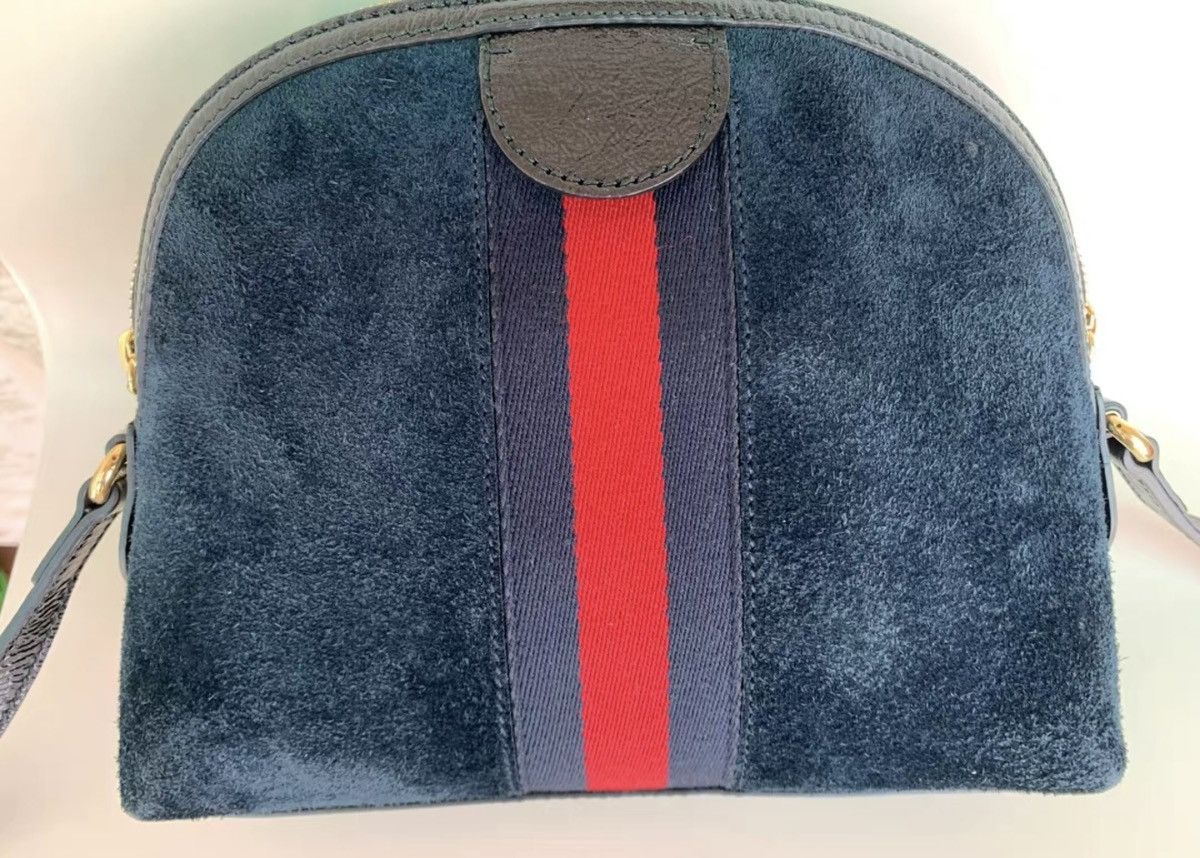 Gucci Gucci Dragon Ophidia Suede Small Crossbody Bag Size ONE SIZE - 15 Thumbnail