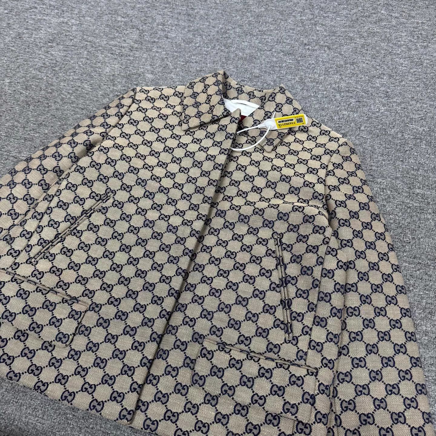 Gucci Gucci New Logo Full Print GG Collar Zip Jacket Size XS / US 0-2 / IT 36-38 - 3 Thumbnail