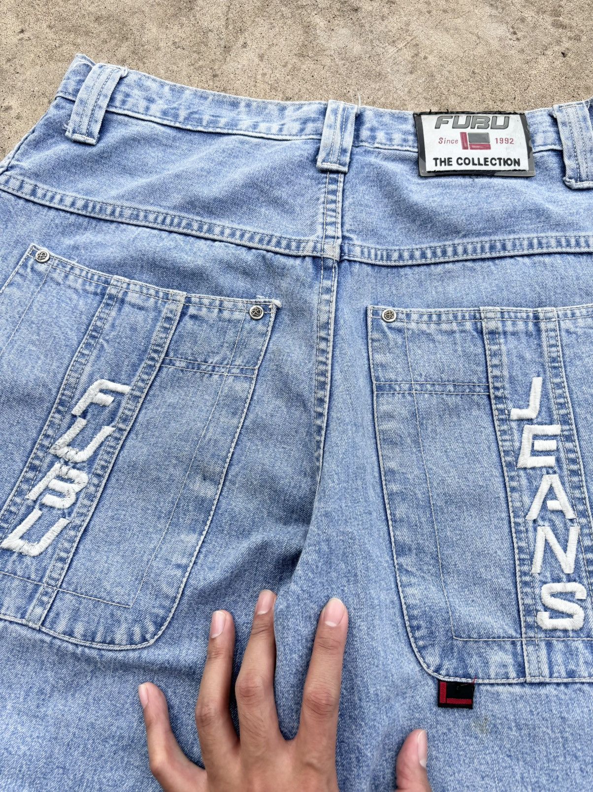 Fubu FUBU Short Jeans Big Bag (Jnco Style) Size US 32 / EU 48 - 6 Thumbnail