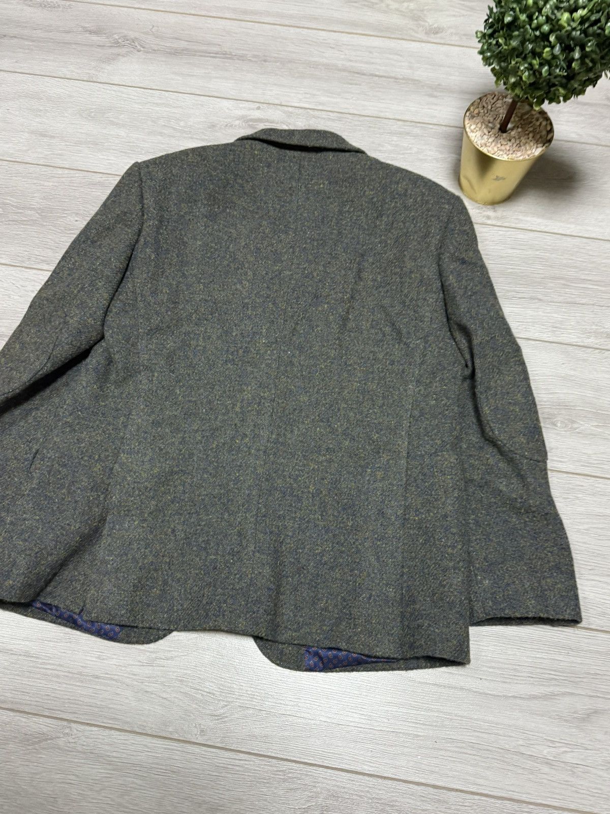 Harris Tweed Harris Tweed wool knitted blazer two buttons M&S Size 42R - 12 Thumbnail